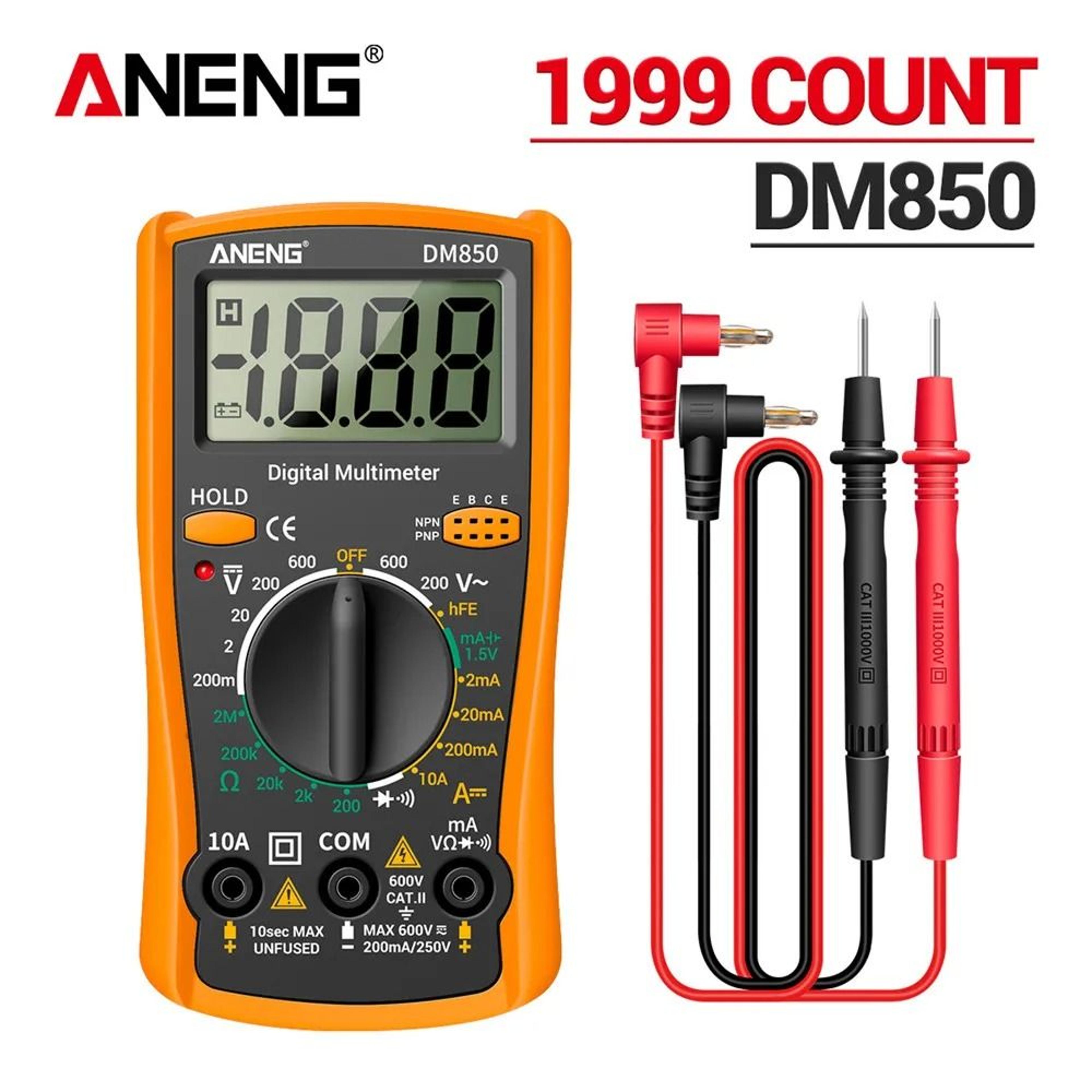 ANENG DM850 Digital Multimeter 1999 Counts 7
