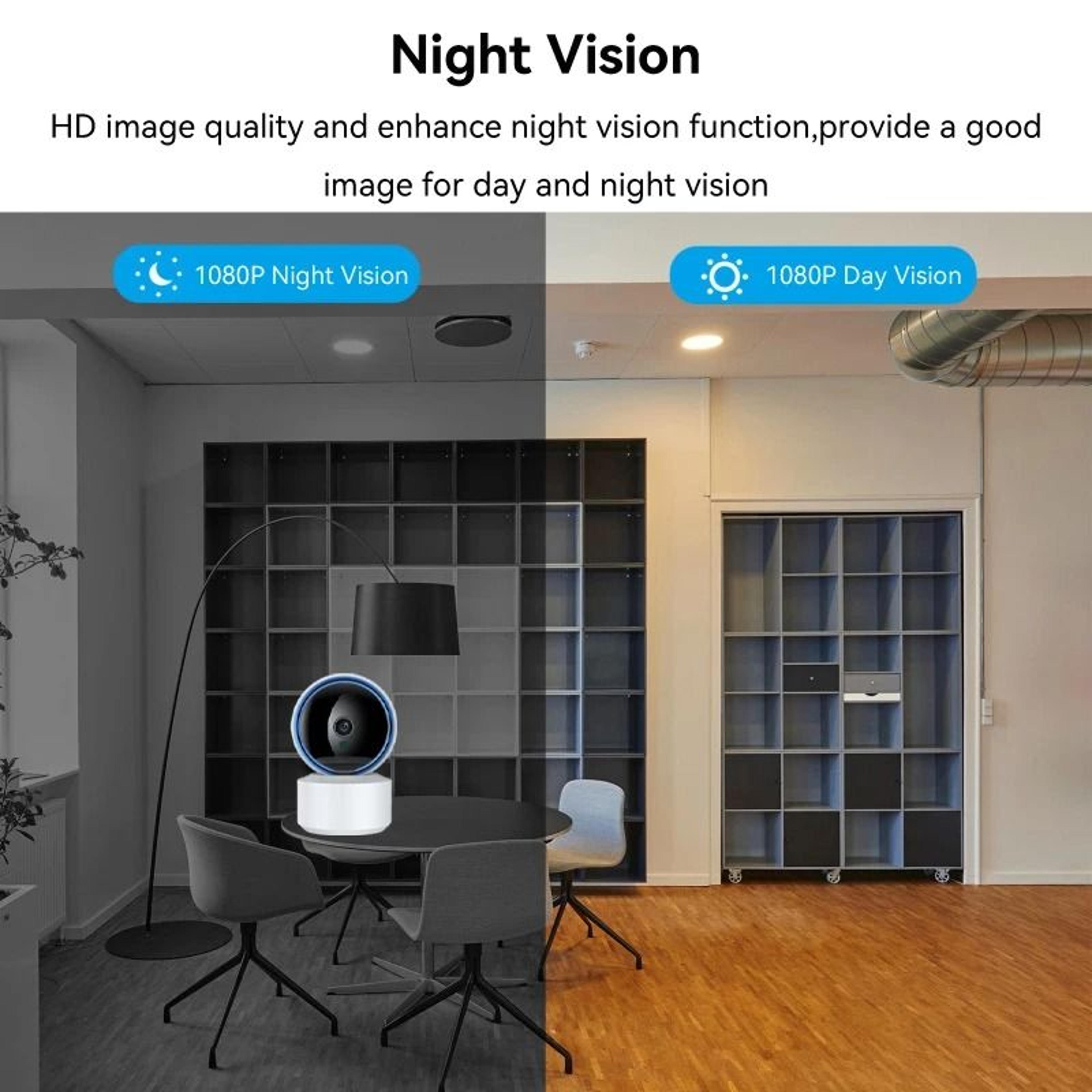 Tuya 5MP Wifi IP Camera Baby Monitor 360 PTZ Two Way Audio Night Vision 3