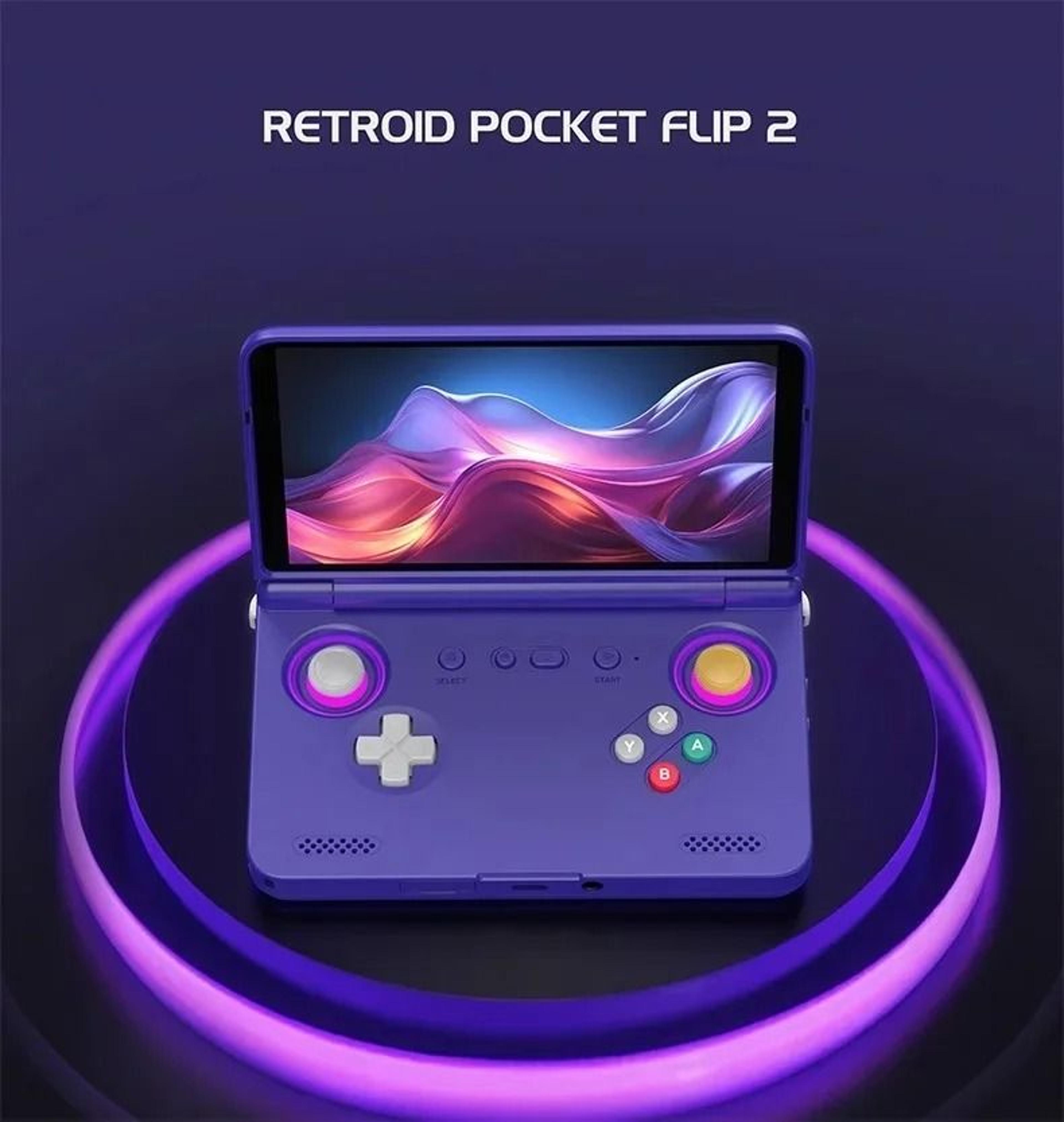 Retroid Pocket Flip 2 Retro Handheld Game Console With Android 13 And 55 Inch AMOLED Display 1