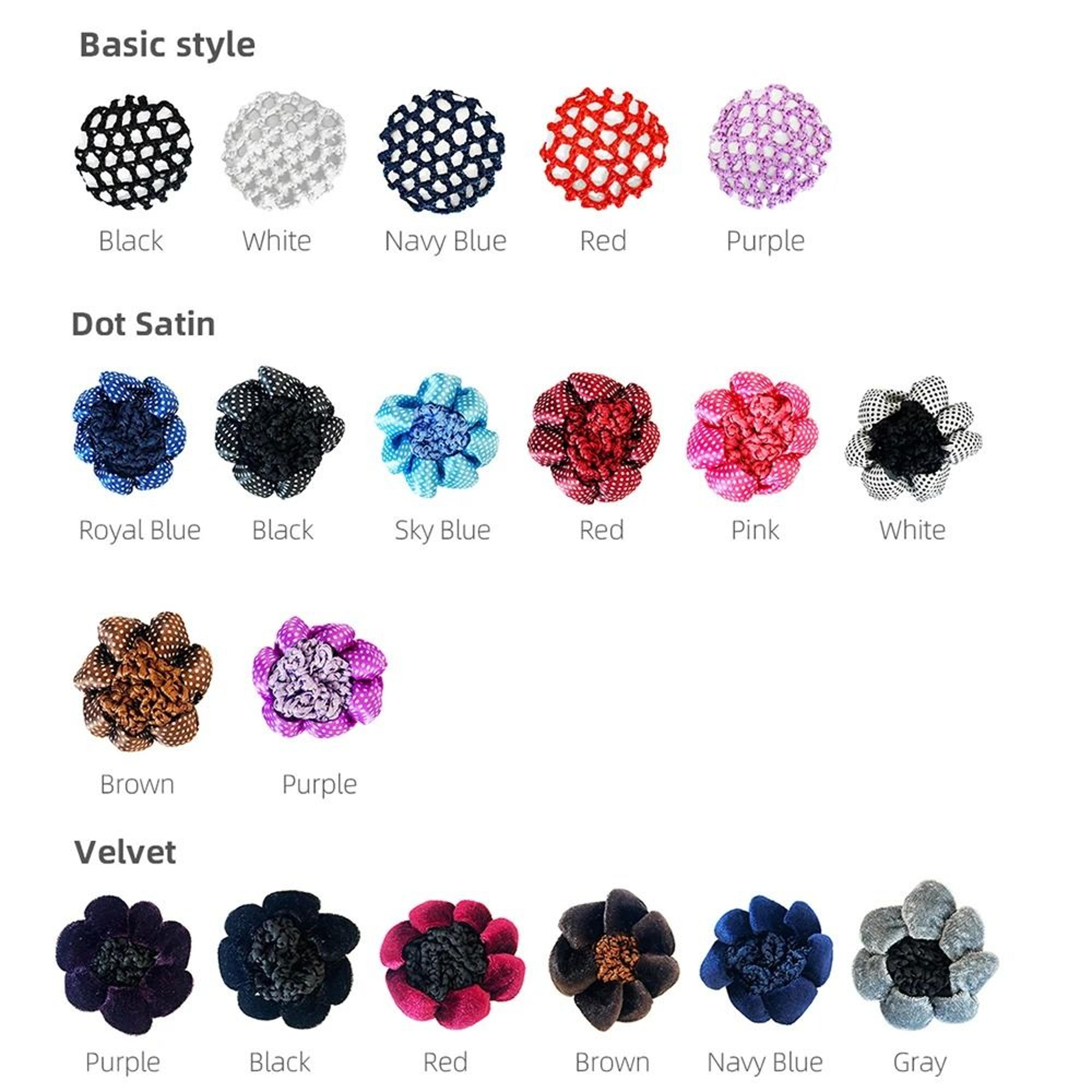 Bowknot Elastic Ballet Hair Net For Women 2