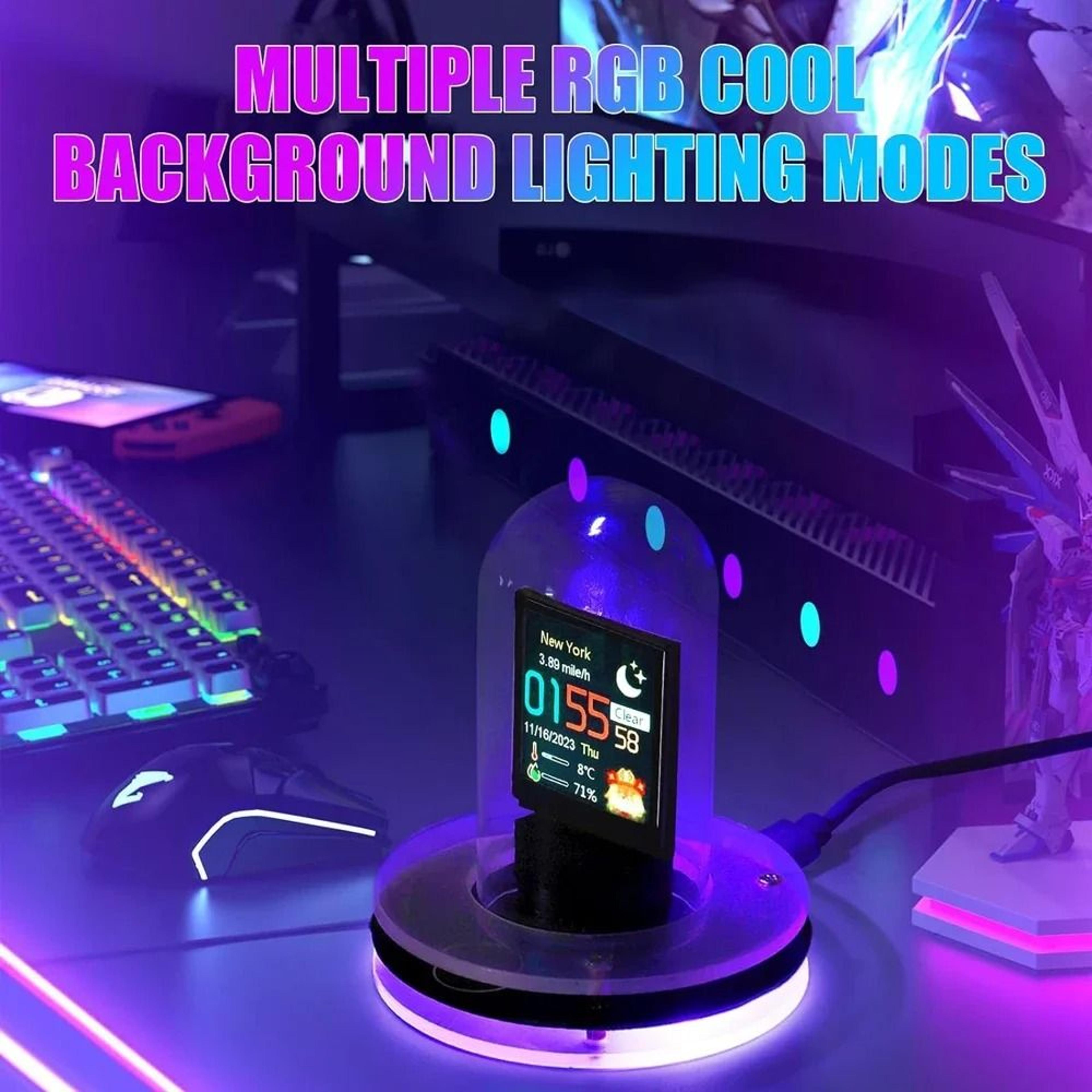 Nixie Tube Style Smart WiFi Digital Clock With Automatic Time Update 1