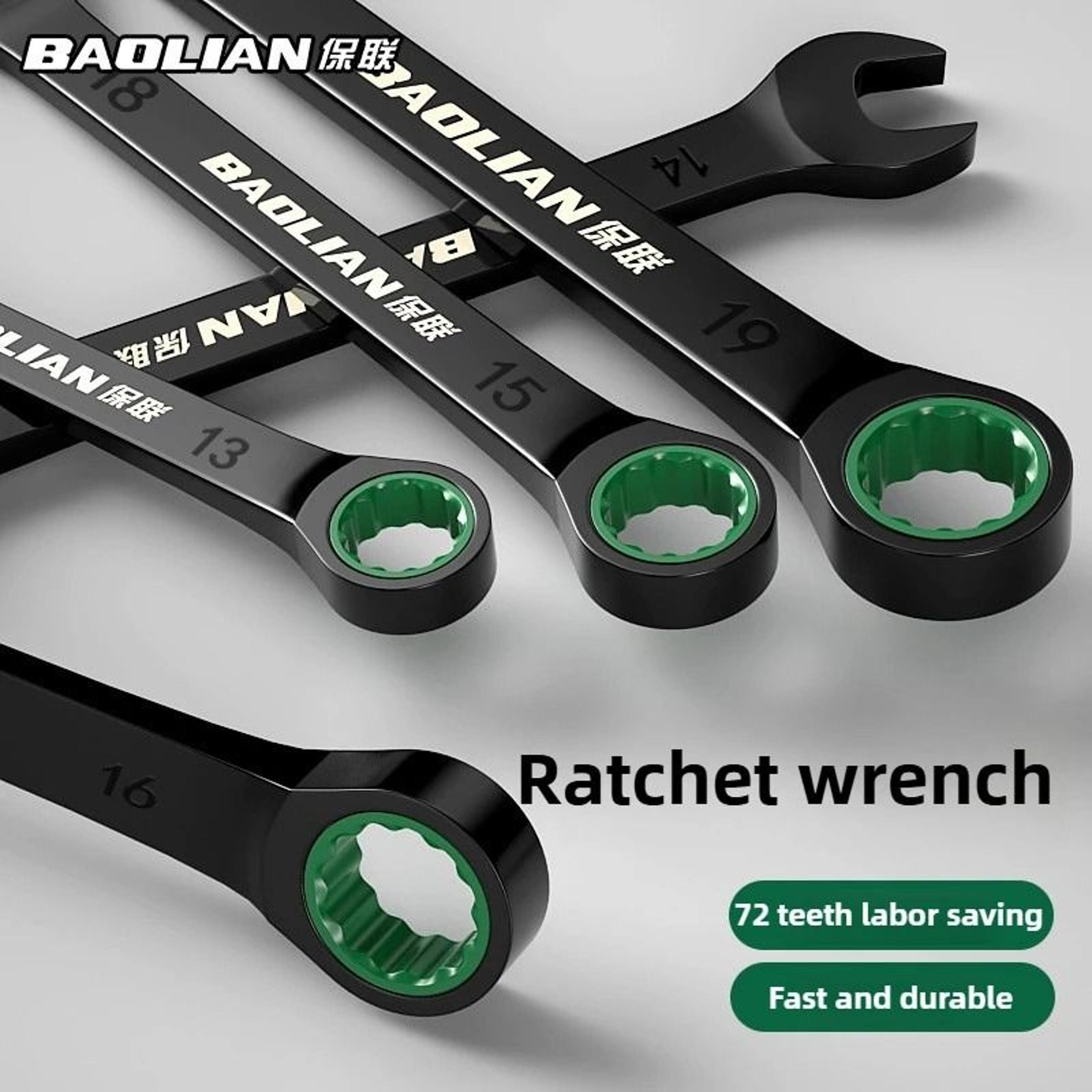 Baolian Dual Directional Plum Blossom Ratchet Wrench 0