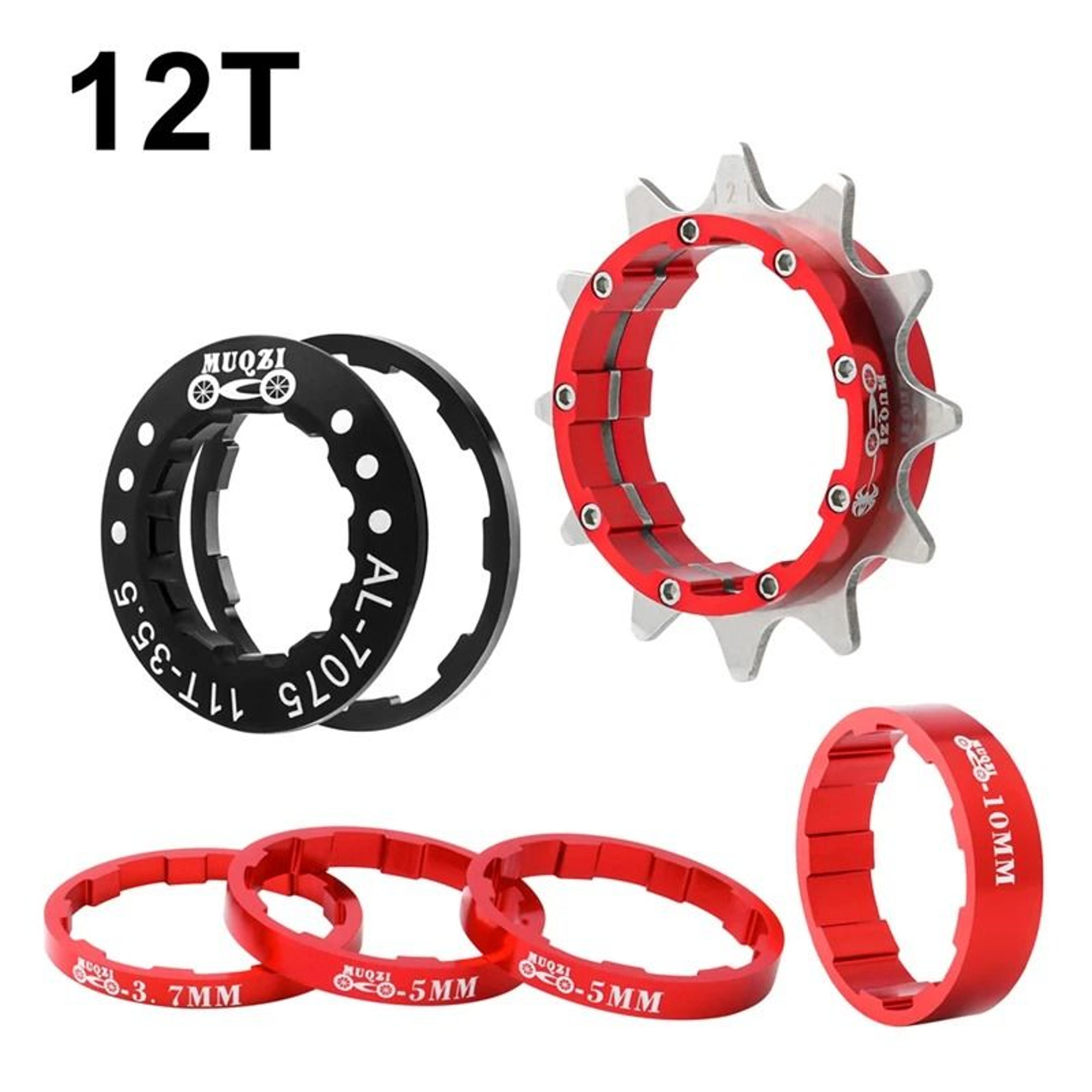 Muqzi Single Speed Cassette Cog Conversion Kit 12T To 22T 7