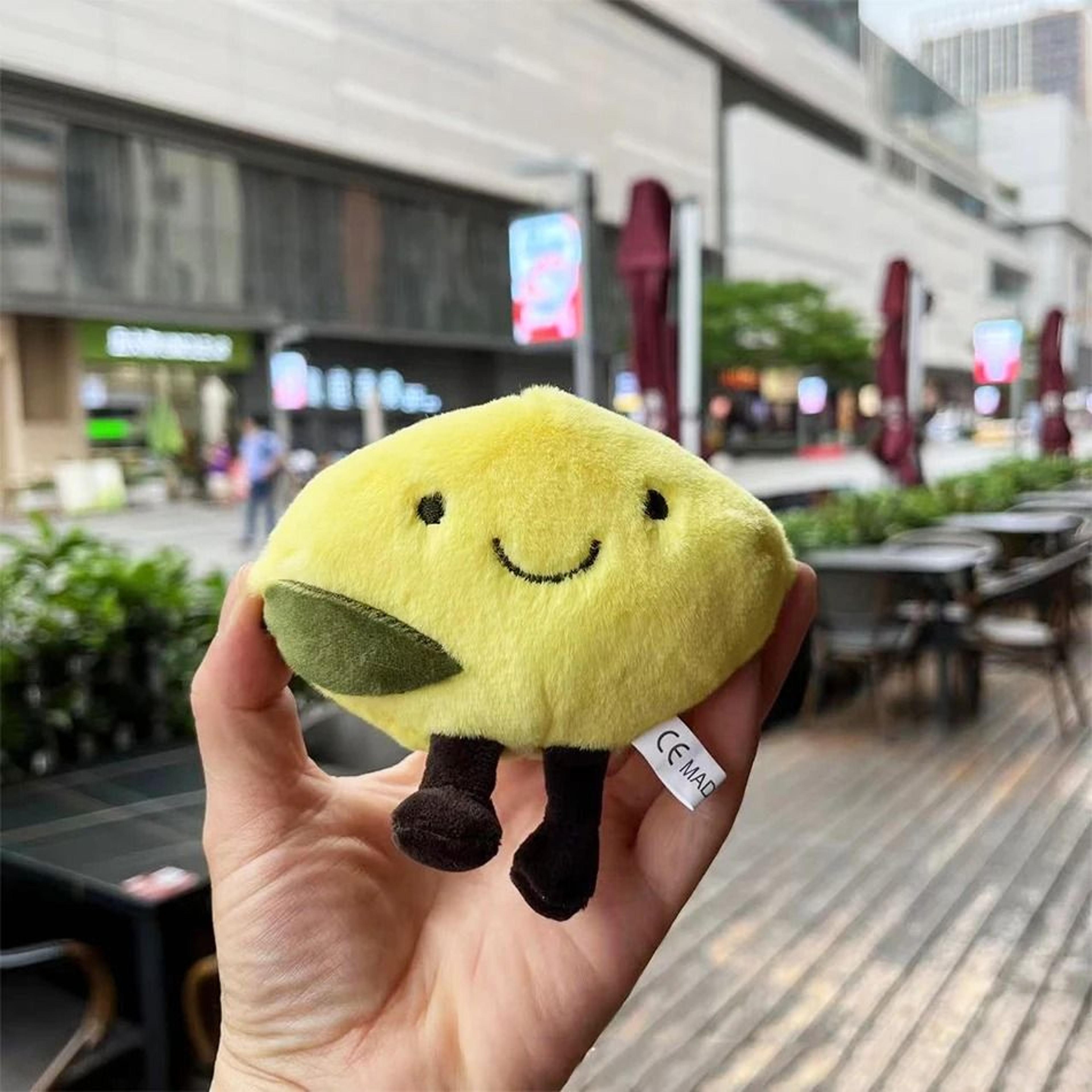 Fruit Plush Doll Smiling Peach Cherry Pear Plush Toy 15