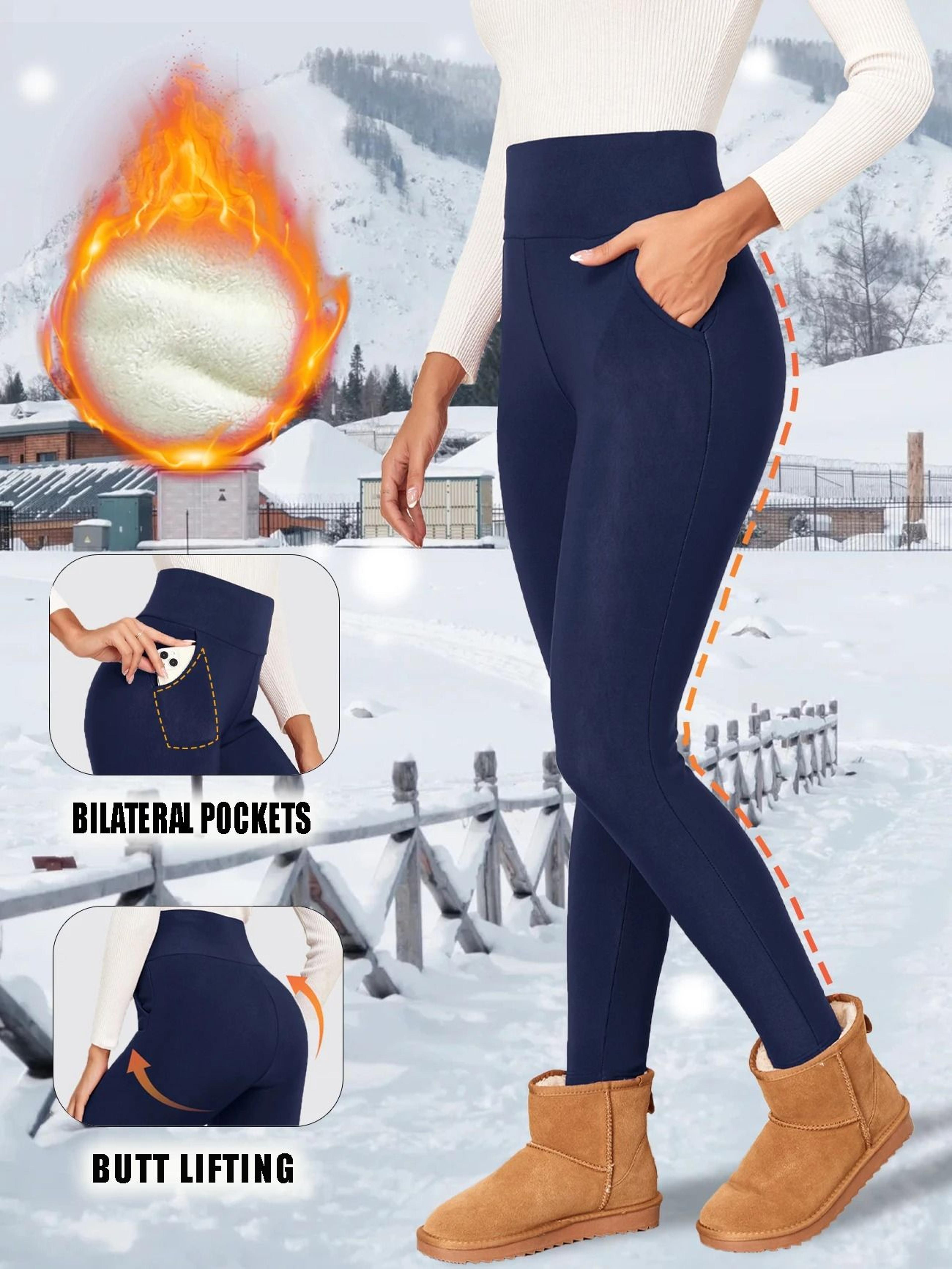 Thick Winter Women Warm Velvet Leggings High Waist 0