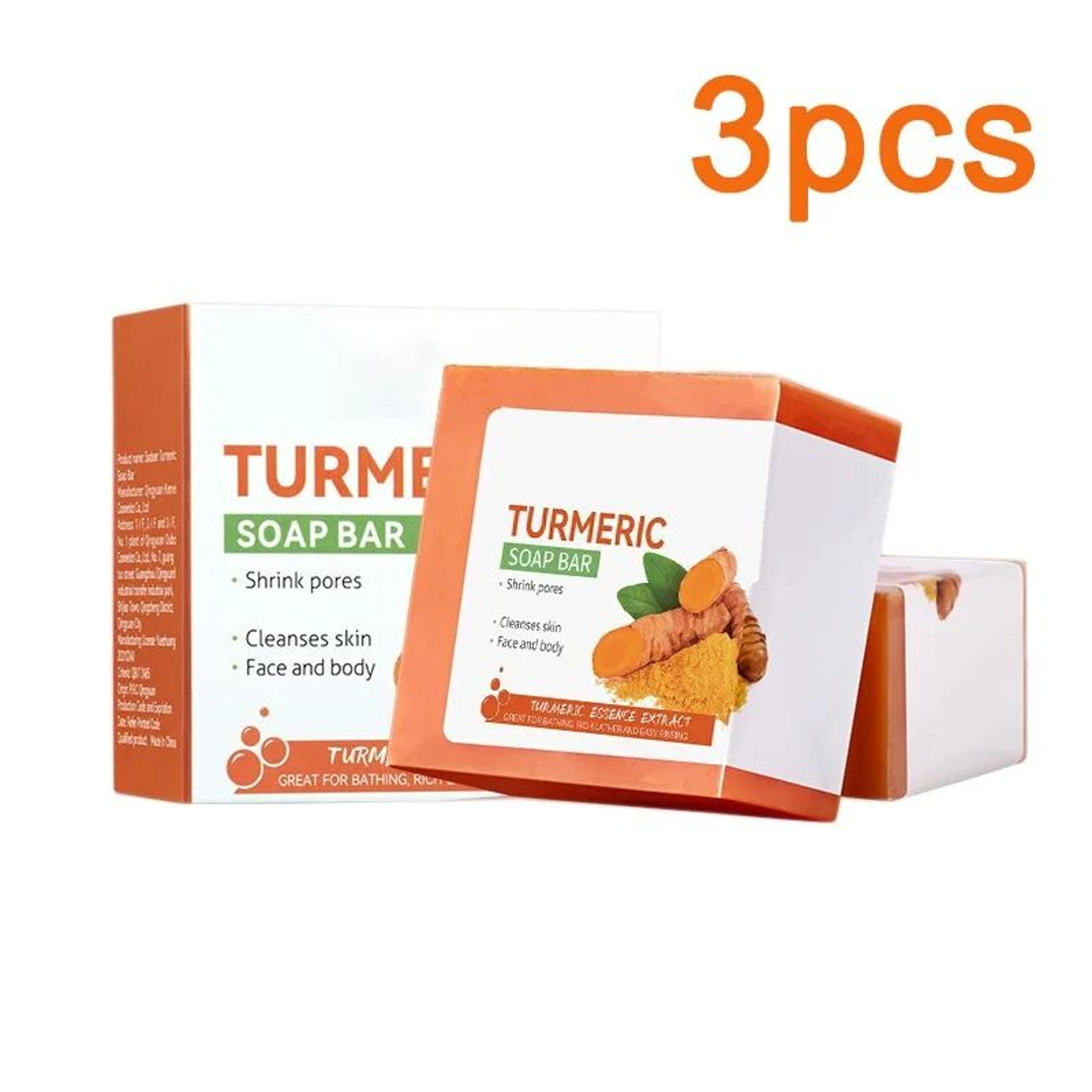 Handmade Turmeric Soap Brightening Body And Face Cleanser 8
