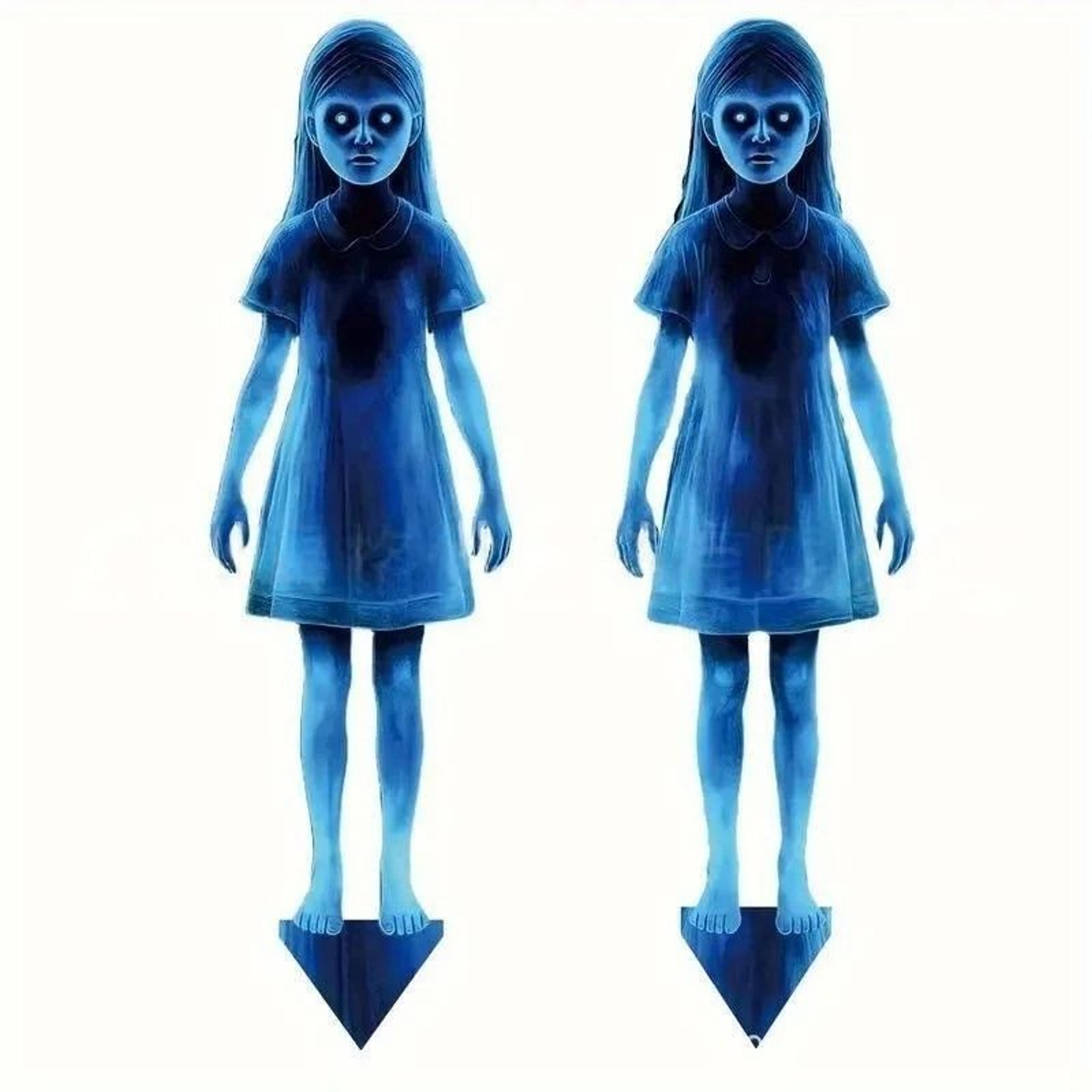 Halloween Little Girl Metal Garden Post Decoration 7