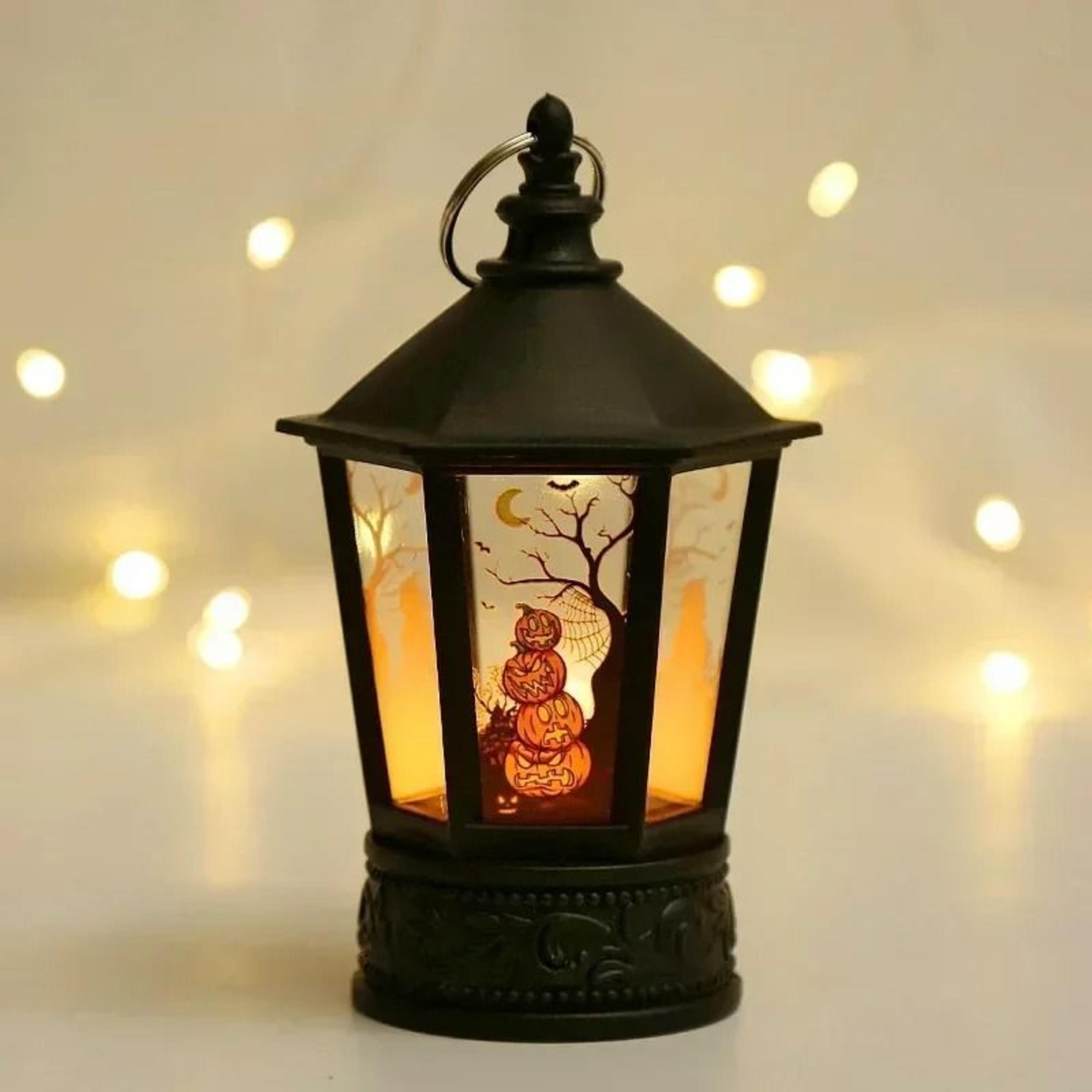 LED Pumpkin Ghost Lantern Halloween Hanging Decoration 5