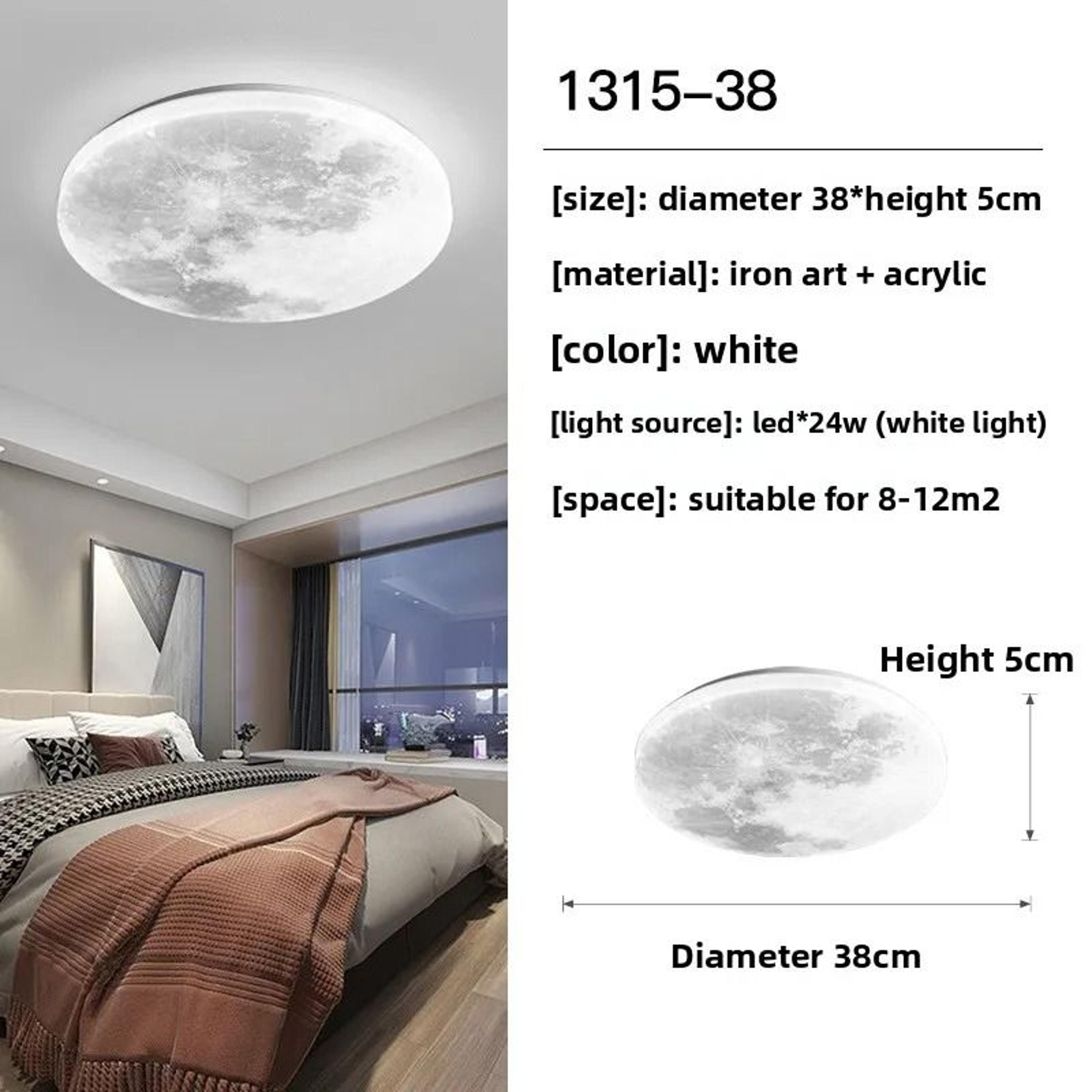 Modern Lunar Design Round LED Ceiling Lamp 6