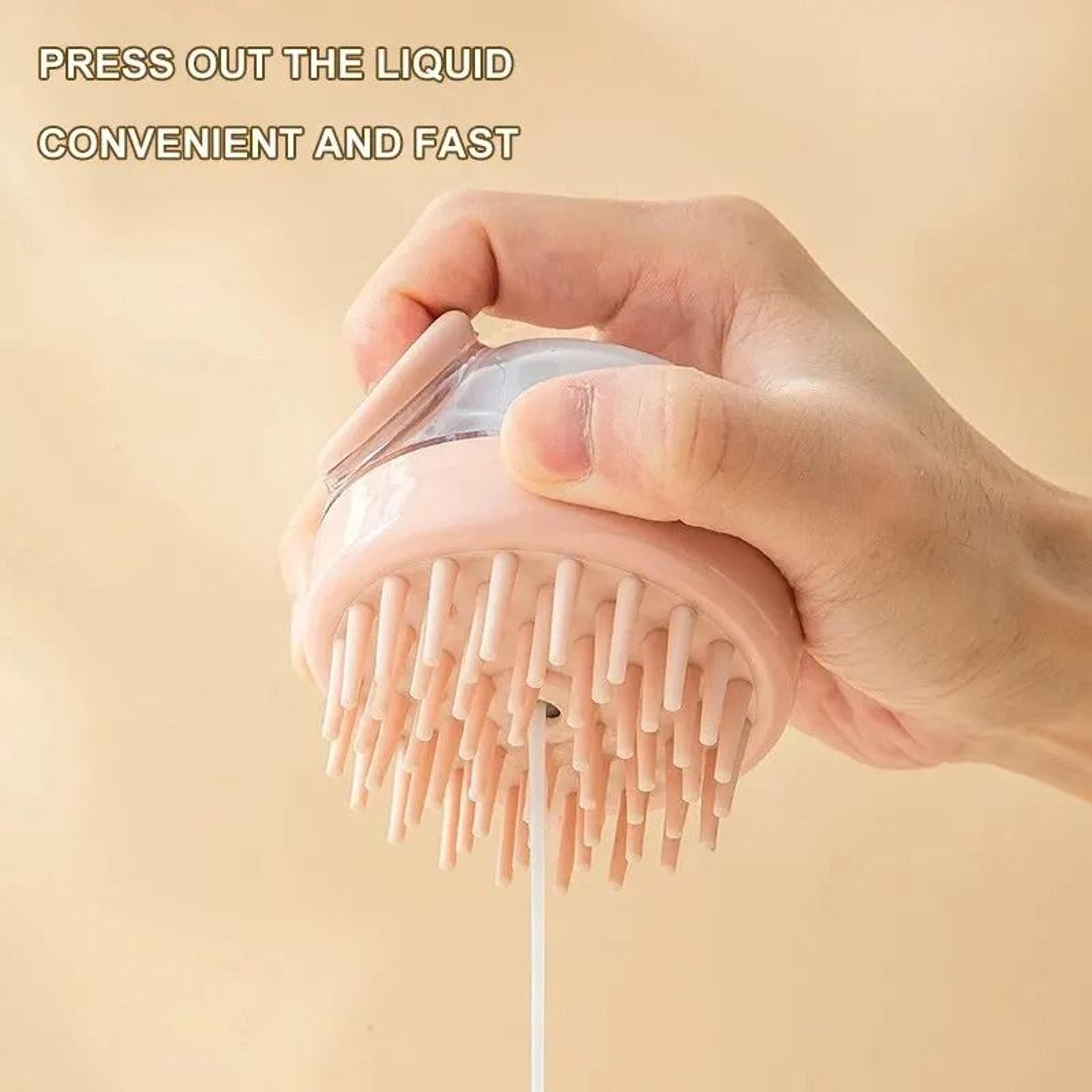 Pet Silicone Shampoo Dispenser Bath Brush 3