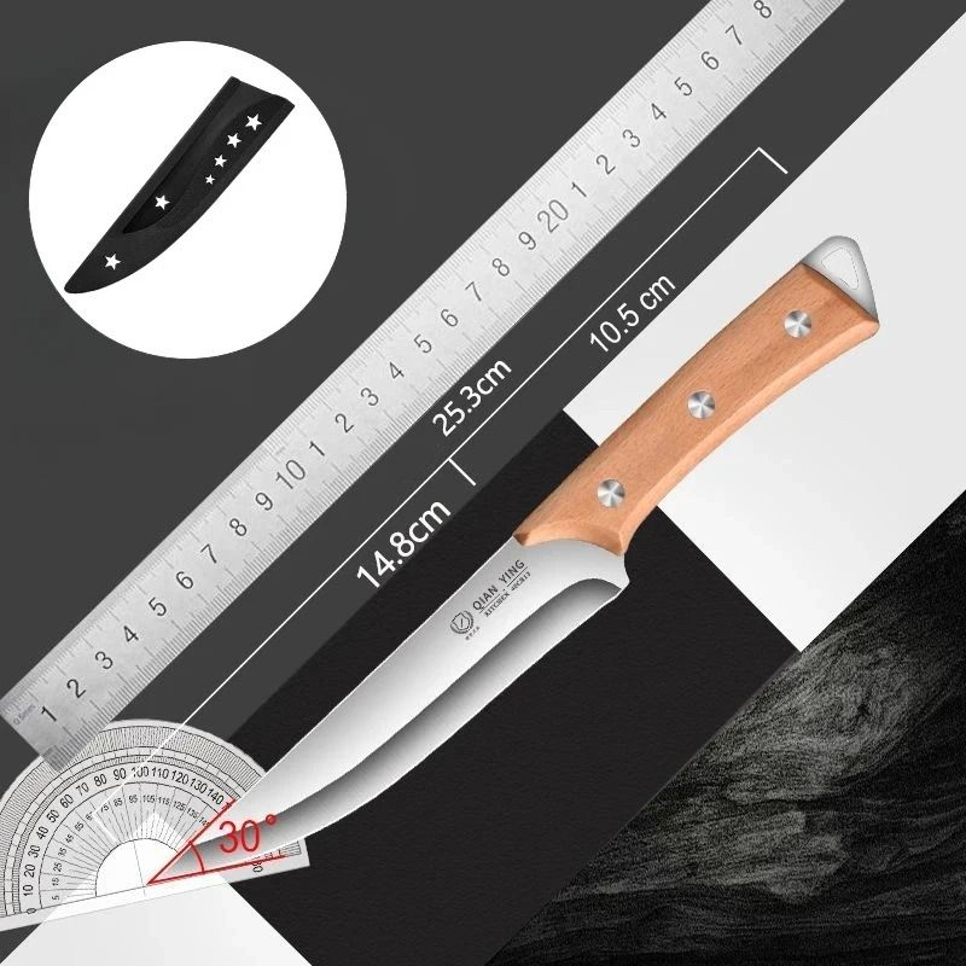 Fillet Boning Knife Stainless Steel Chef Kitchen Knife 7
