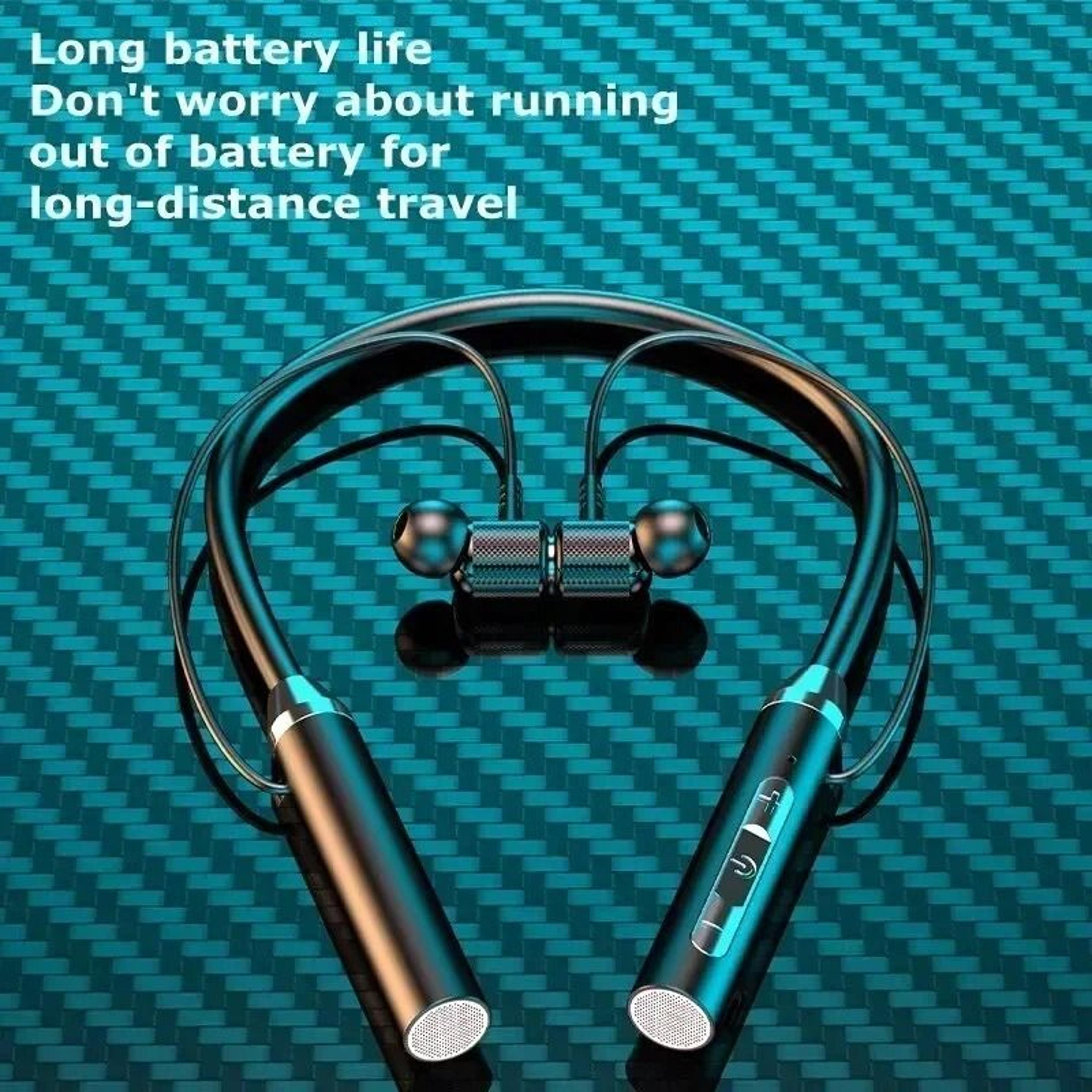 2025 Hifi 12D Stereo Sports Neckband Bluetooth Earphones Waterproof Magnetic 4