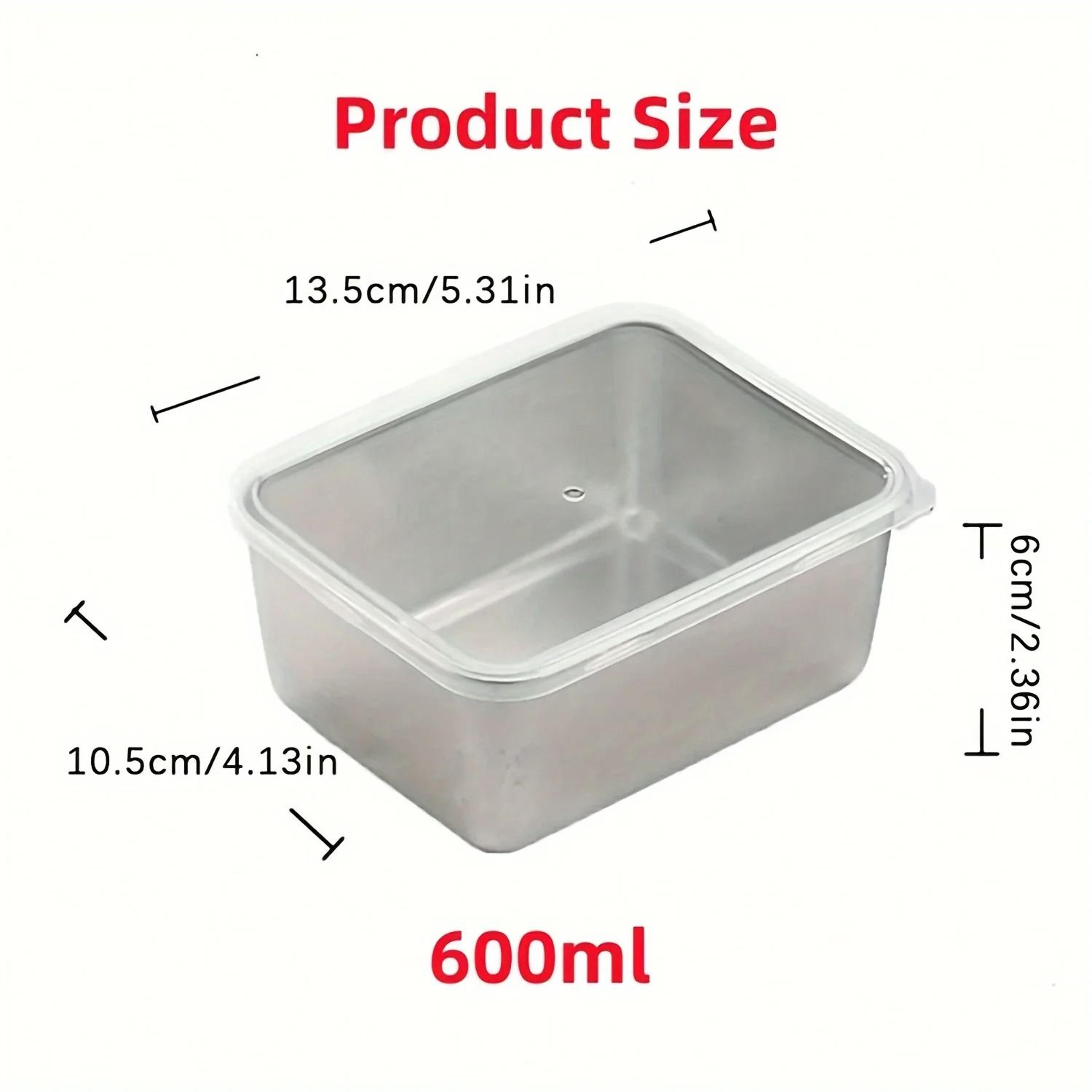 6 Piece Stainless Steel Food Storage Containers With Lids Leakproof Stackable Reusable 1