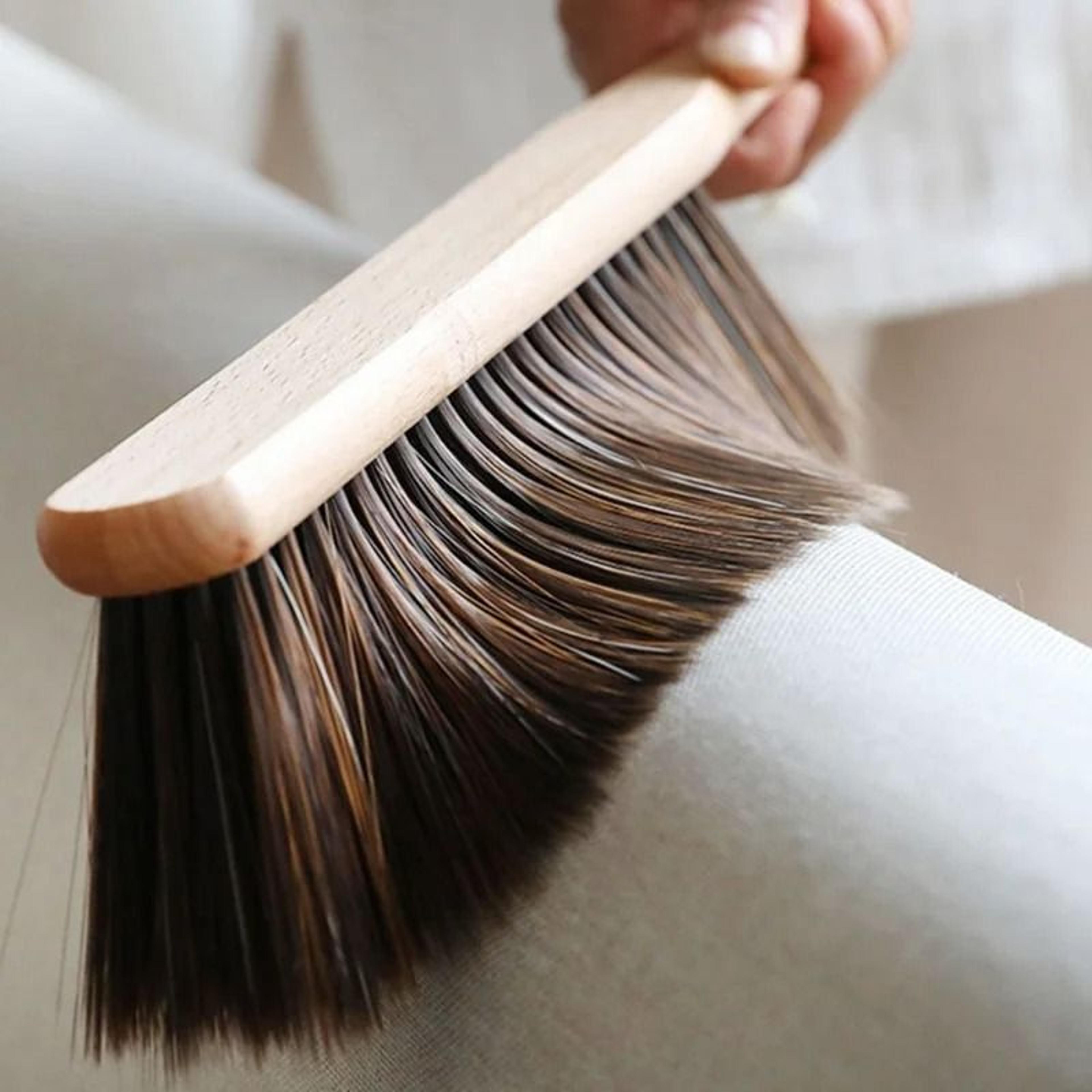 Natural Wood Bristles Brush Anti Static Desktop Bar Grinder Coffee Powder Cleaning Brush 5