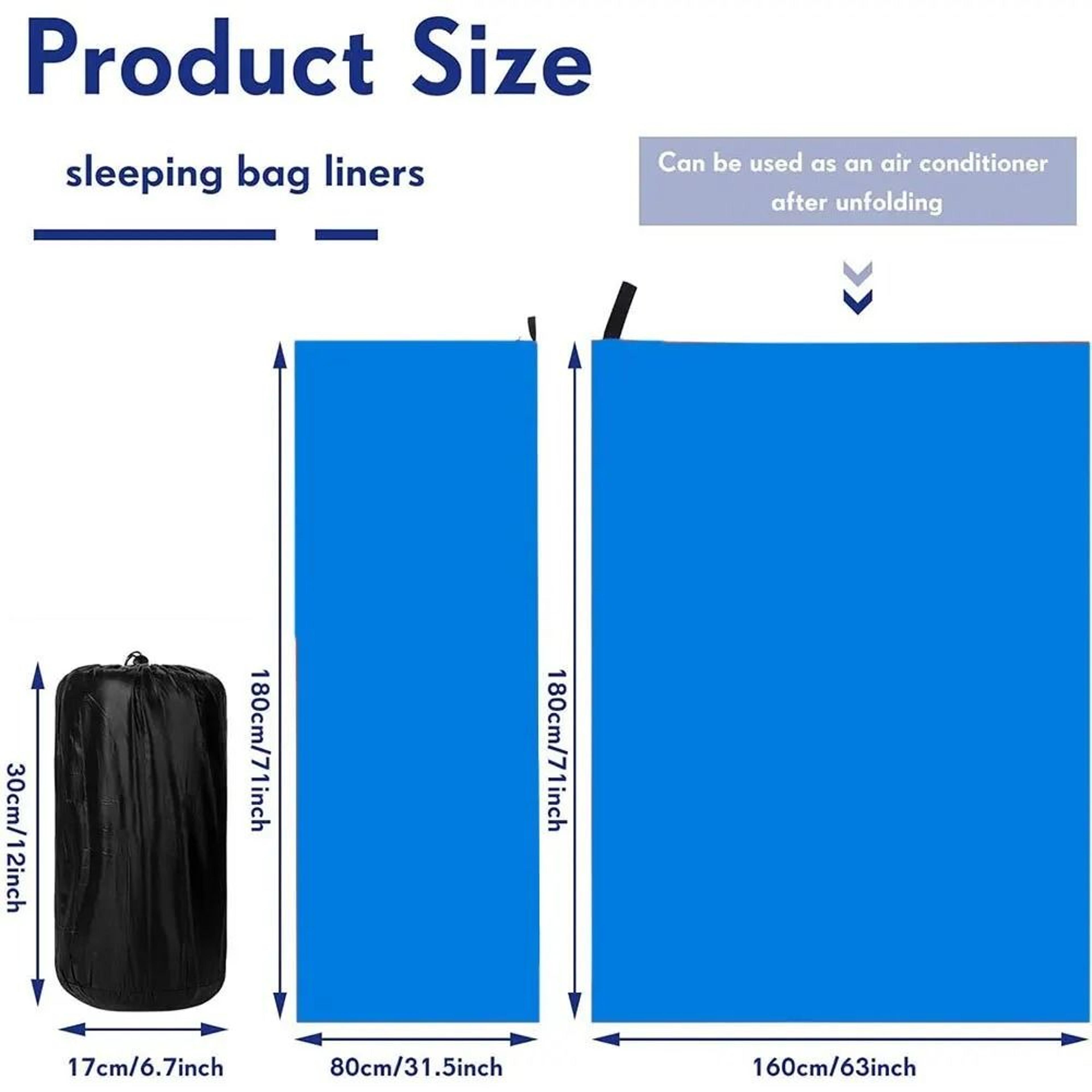 Fleece Sleeping Bag Portable Ultra Light Travel Sheet For Adults Camping And Outdoor Use 1