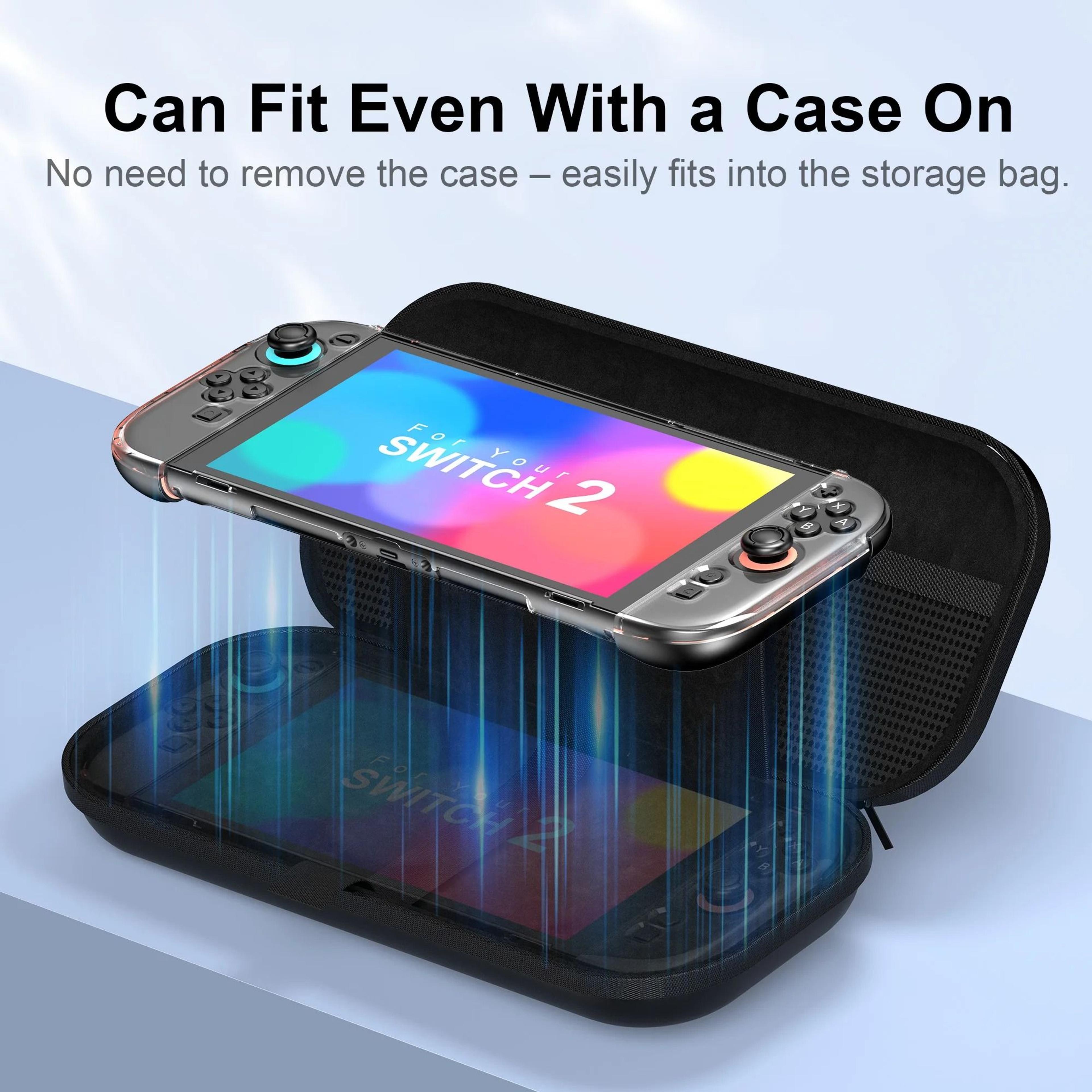Storage Bag For Nintendo Switch 2 Portable Hard Carrying Case Shockproof PU Cover 2