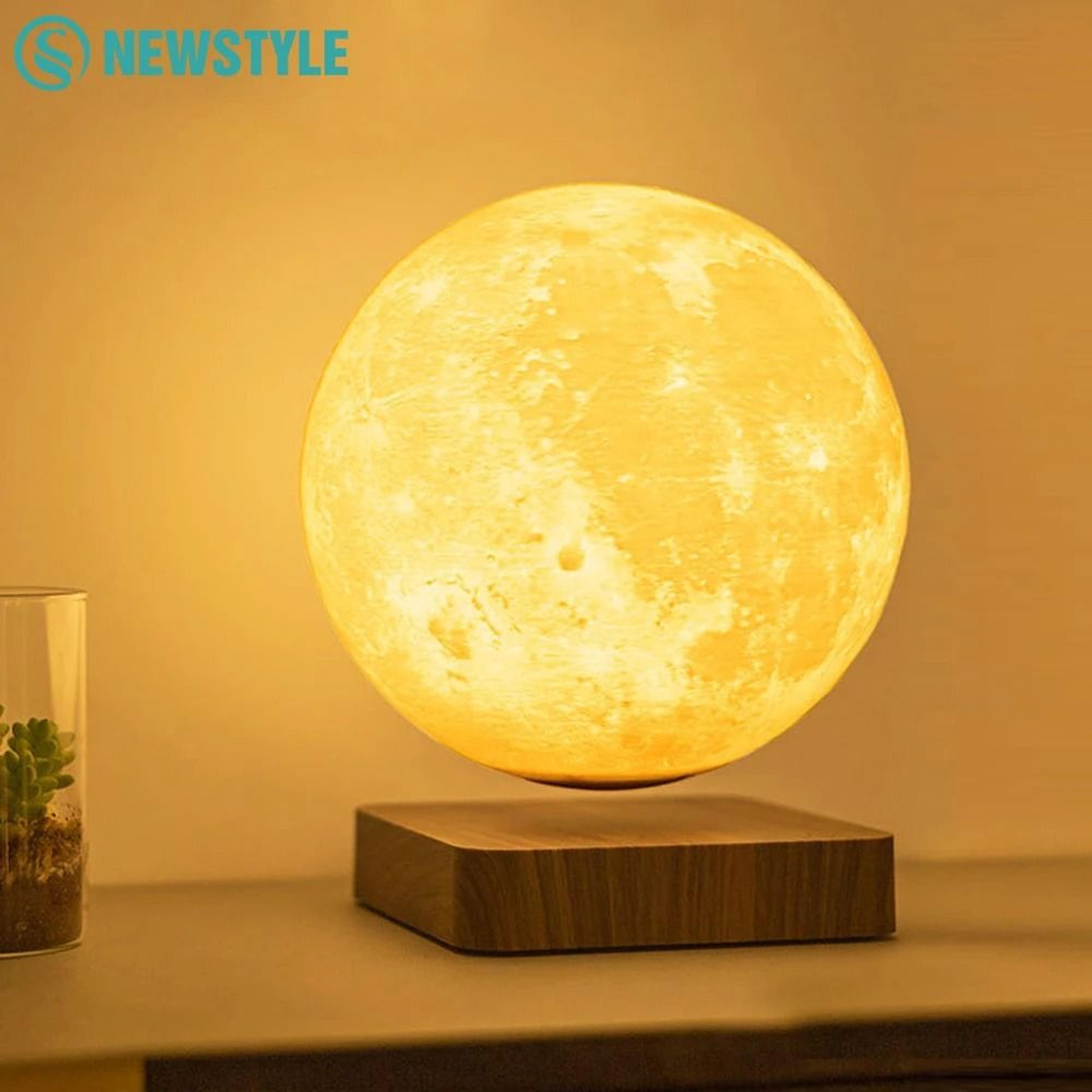 Levitating Moon Night Light 360 Rotation Magnetic Floating Lamp For Home Office Desk Decor 0