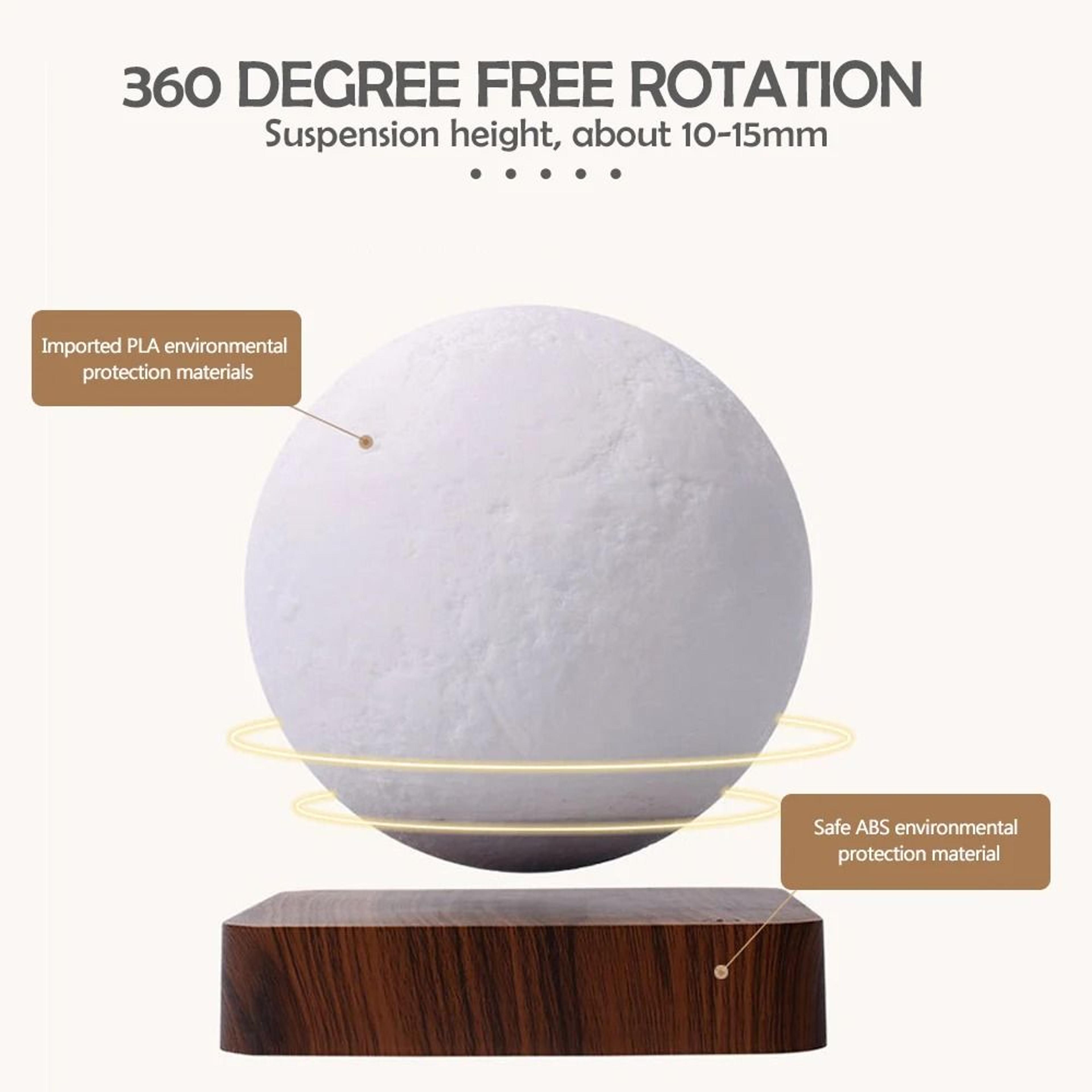 Levitating Moon Night Light 360 Rotation Magnetic Floating Lamp For Home Office Desk Decor 2