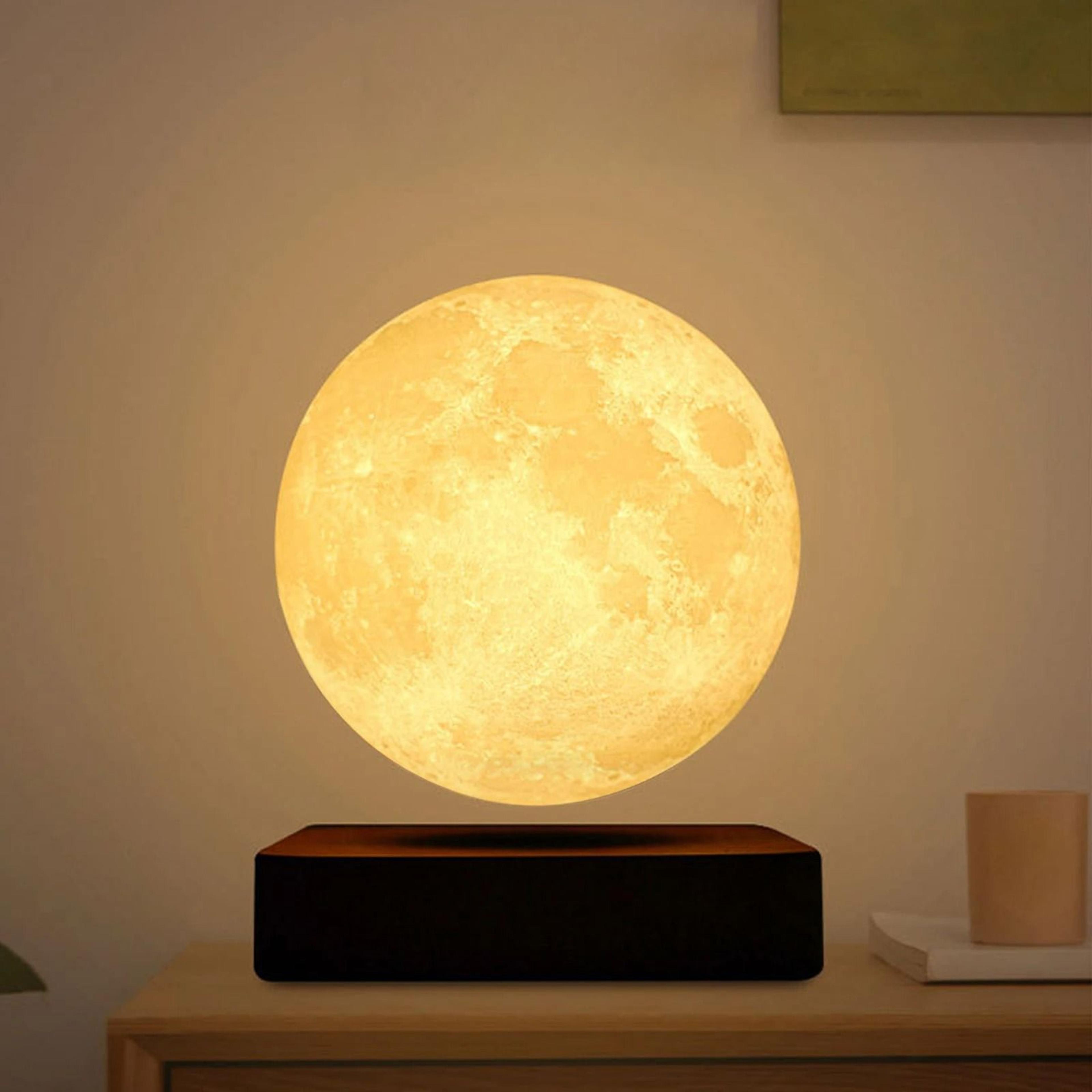 Levitating Moon Night Light 360 Rotation Magnetic Floating Lamp For Home Office Desk Decor 7