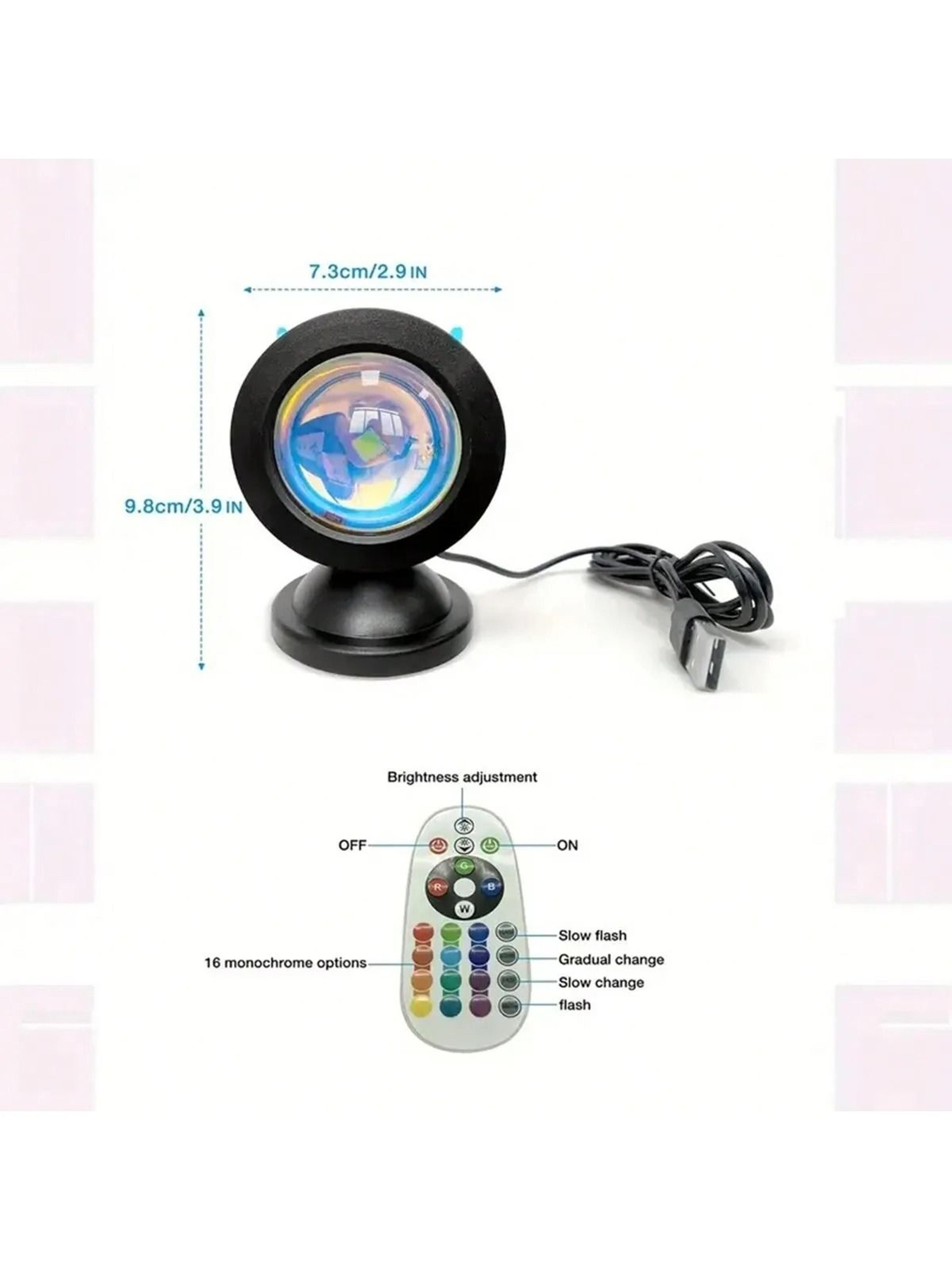 Sunset Light With Earbuds And Remote Control 16 Color Atmosphere Lamp 1