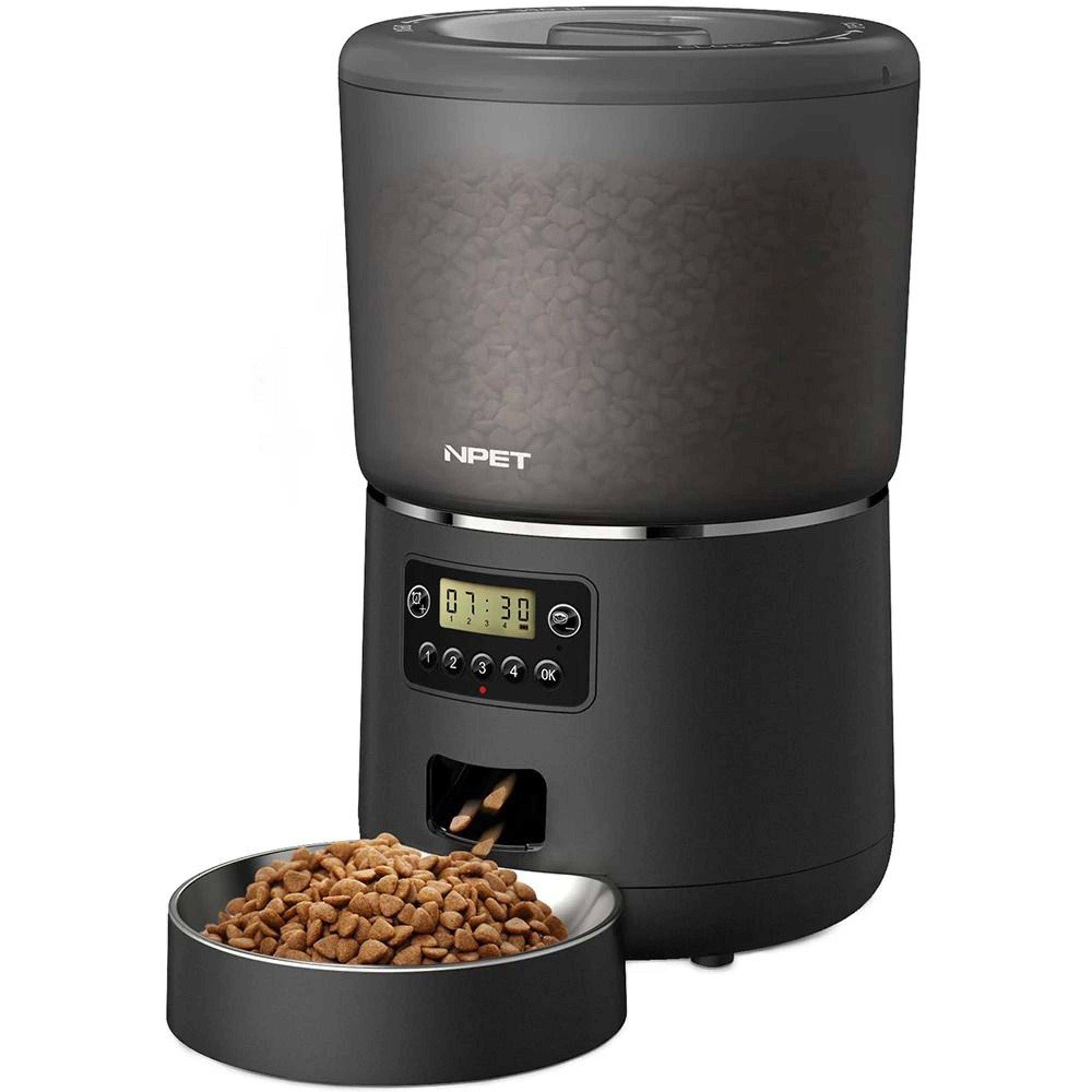 npet 4l automatic smart pet feeder for cats and dogs