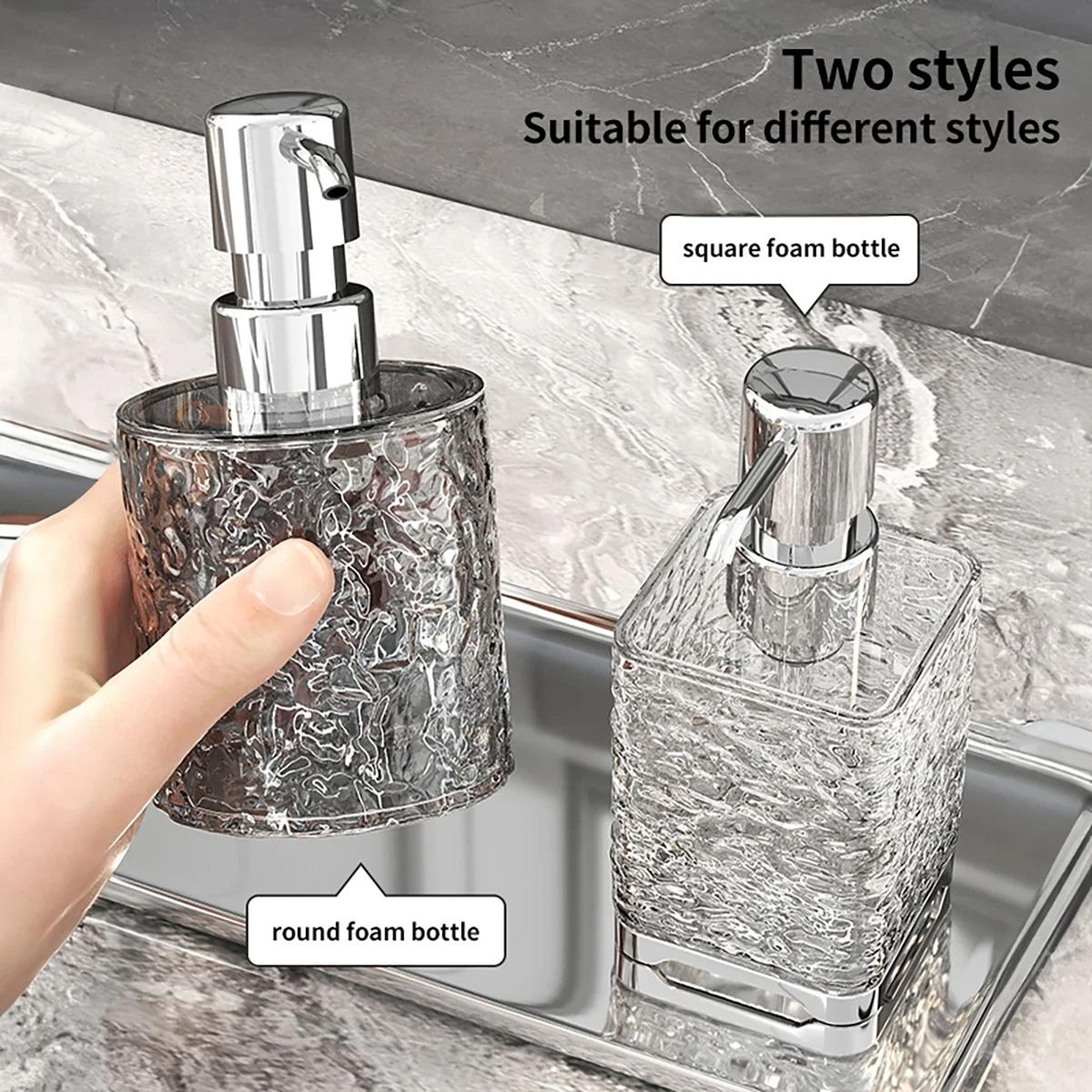 Luxurious ABS Soap Dispenser Refillable Press Liquid Dispenser For Kitchen And Bathroom 2