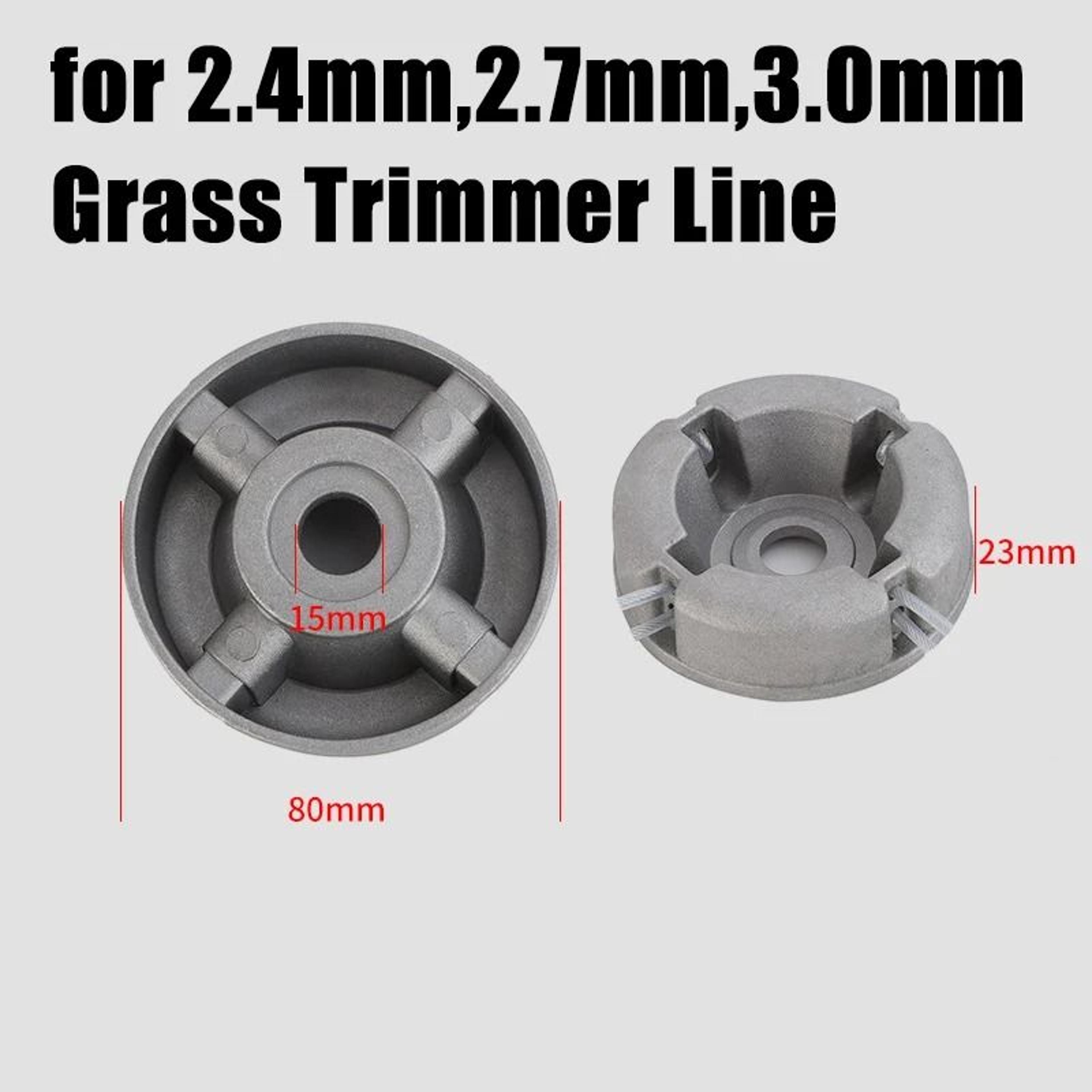 Universal Aluminum Alloy Lawn Mower Head Replacement With Nylon Steel Line 4