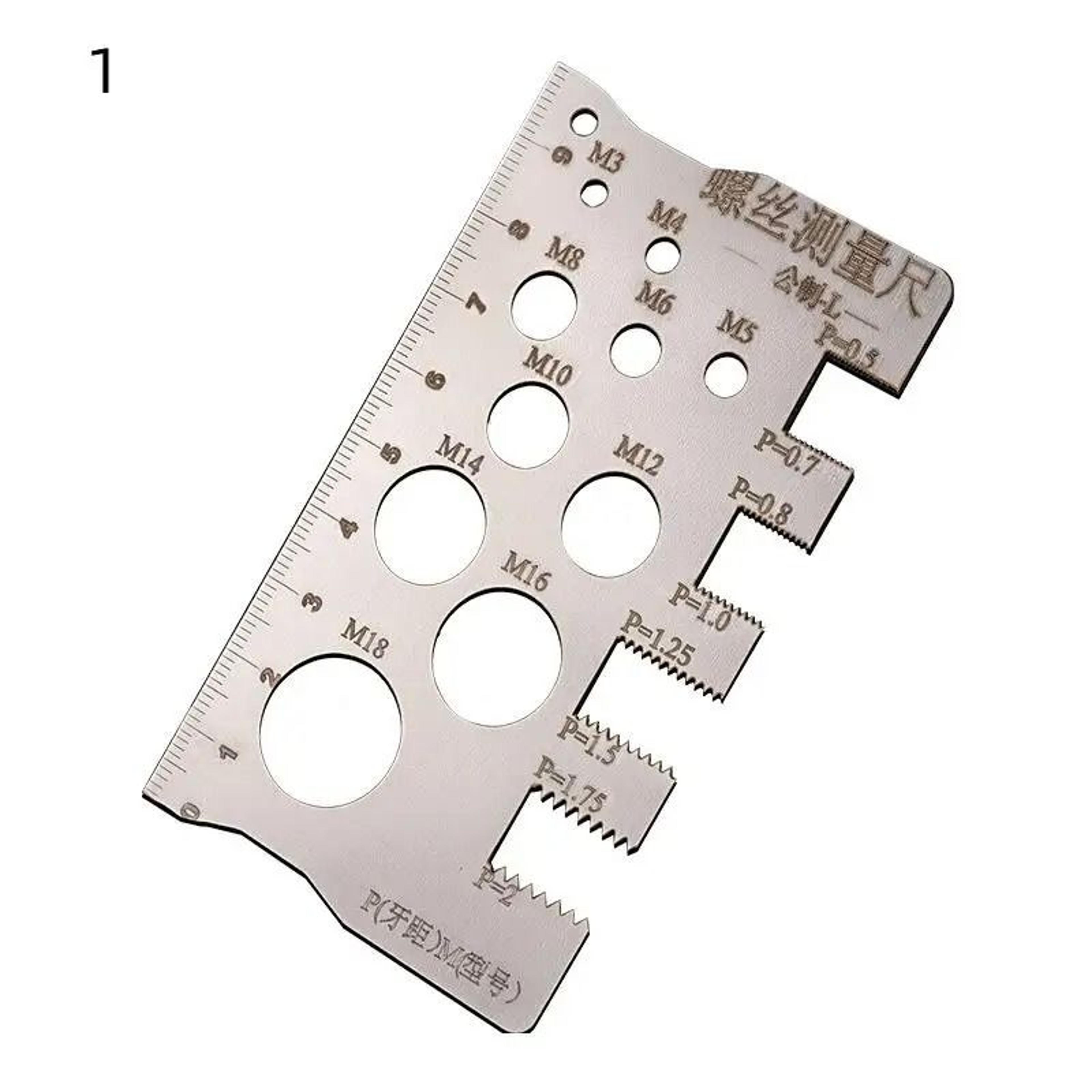 High Accuracy Industry Standard Pitch Gauge For Measuring Bolt Nut Screw Thread 6