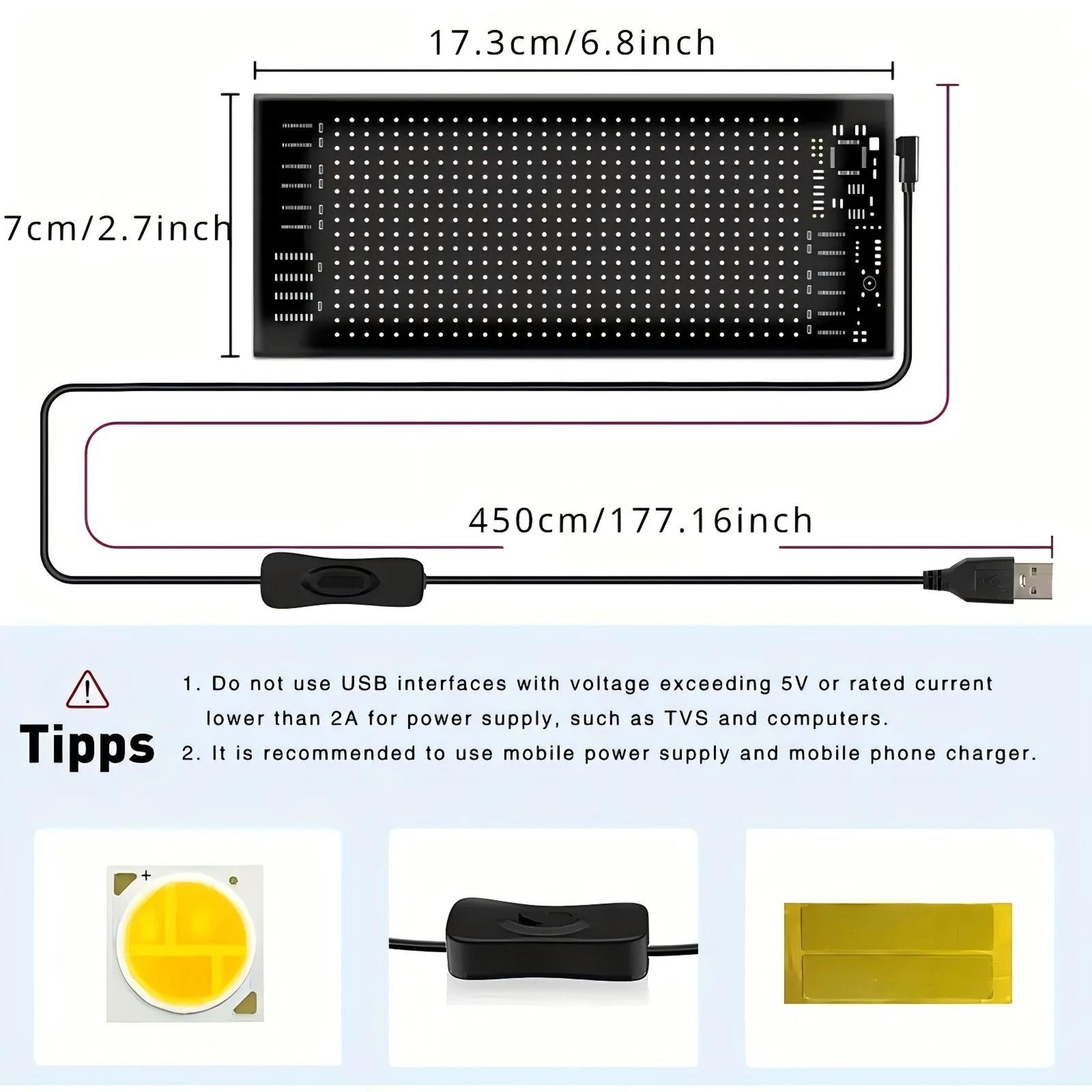 Huge Bright Devil Eyes LED Light Programmable Scrolling LED Sign Flexible Screen For Store And Car  6