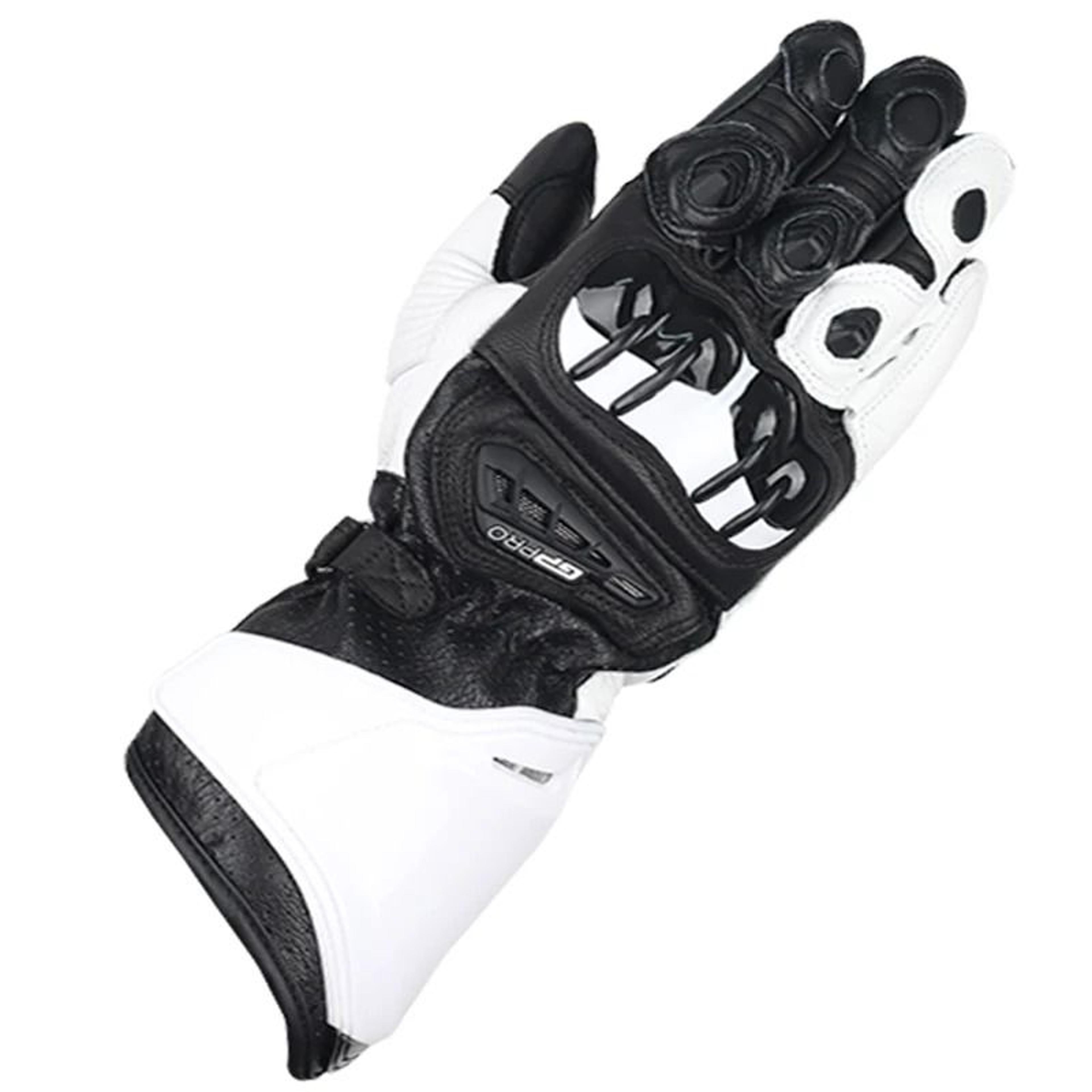Two X Gp Pro Motorcycle Leather Long Protection Motorbike Racing Touch Screen Gloves 9