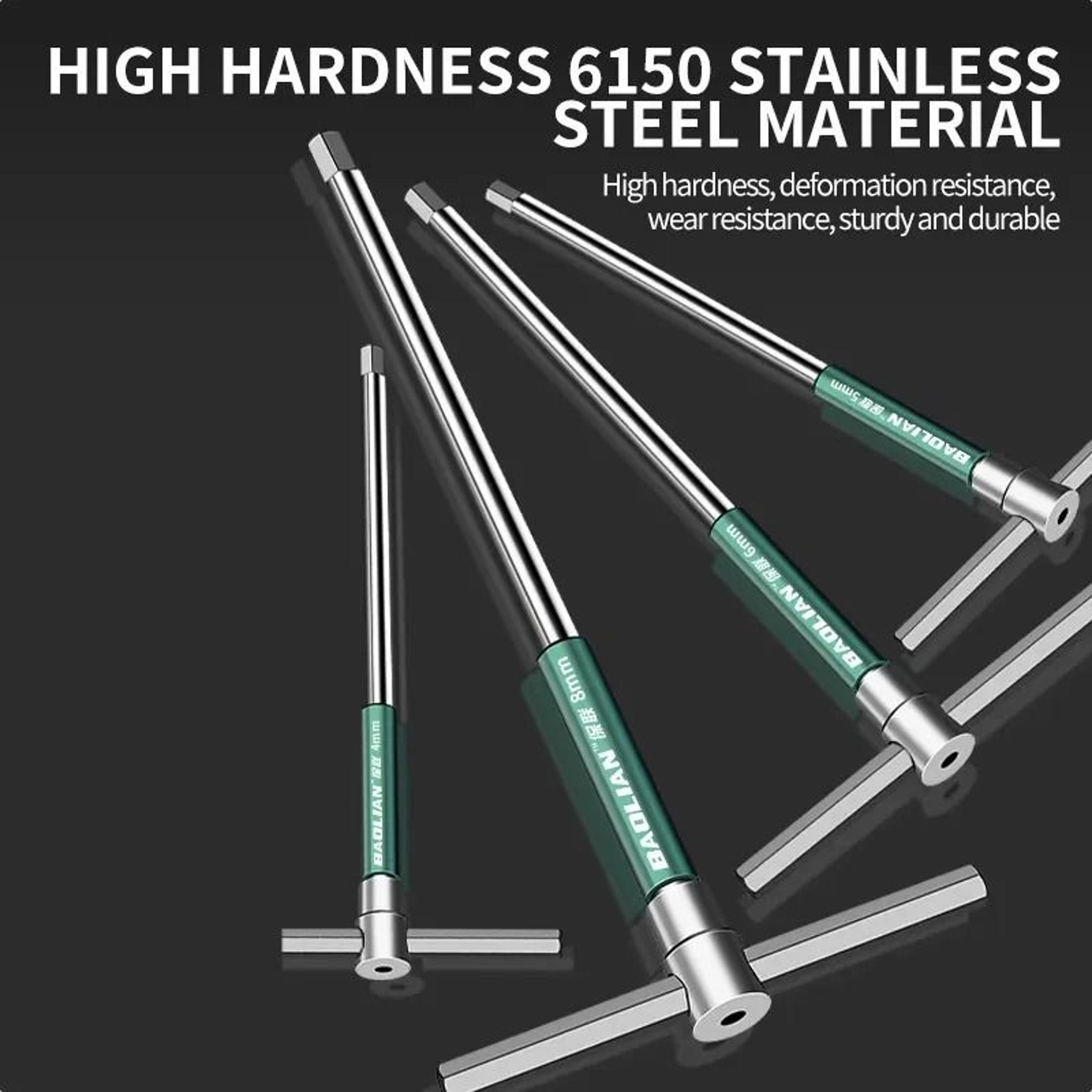 T L Torx Screwdriver T Type Allen Hex Wrench Chrome Spanner T Shaped Hand Tool Extended T Socket Wr 2