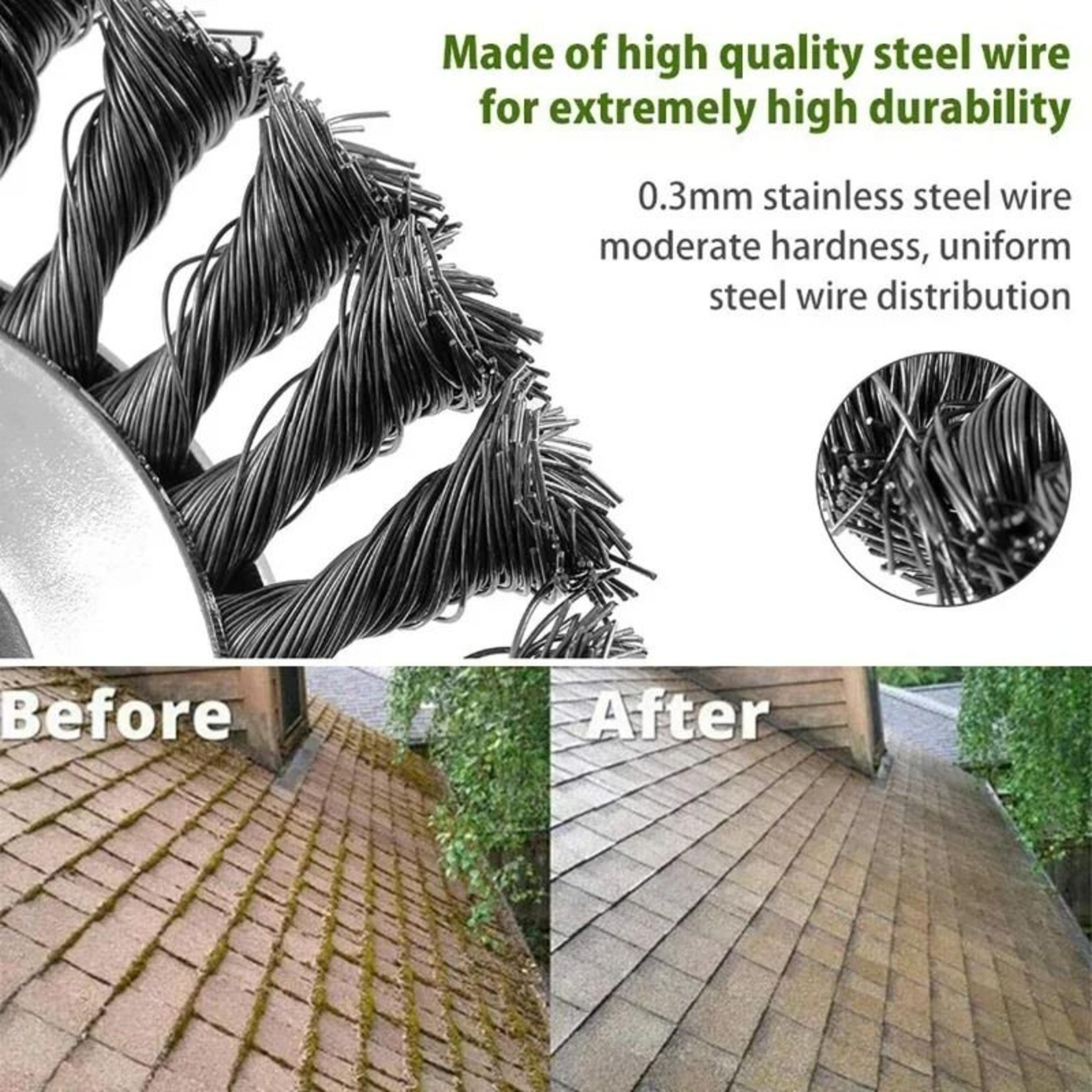Steel Wire Wheel Brush Disc Weed Brush Head Garden Lawn Mower Universal Grass Trimmer Head Cutter T 1