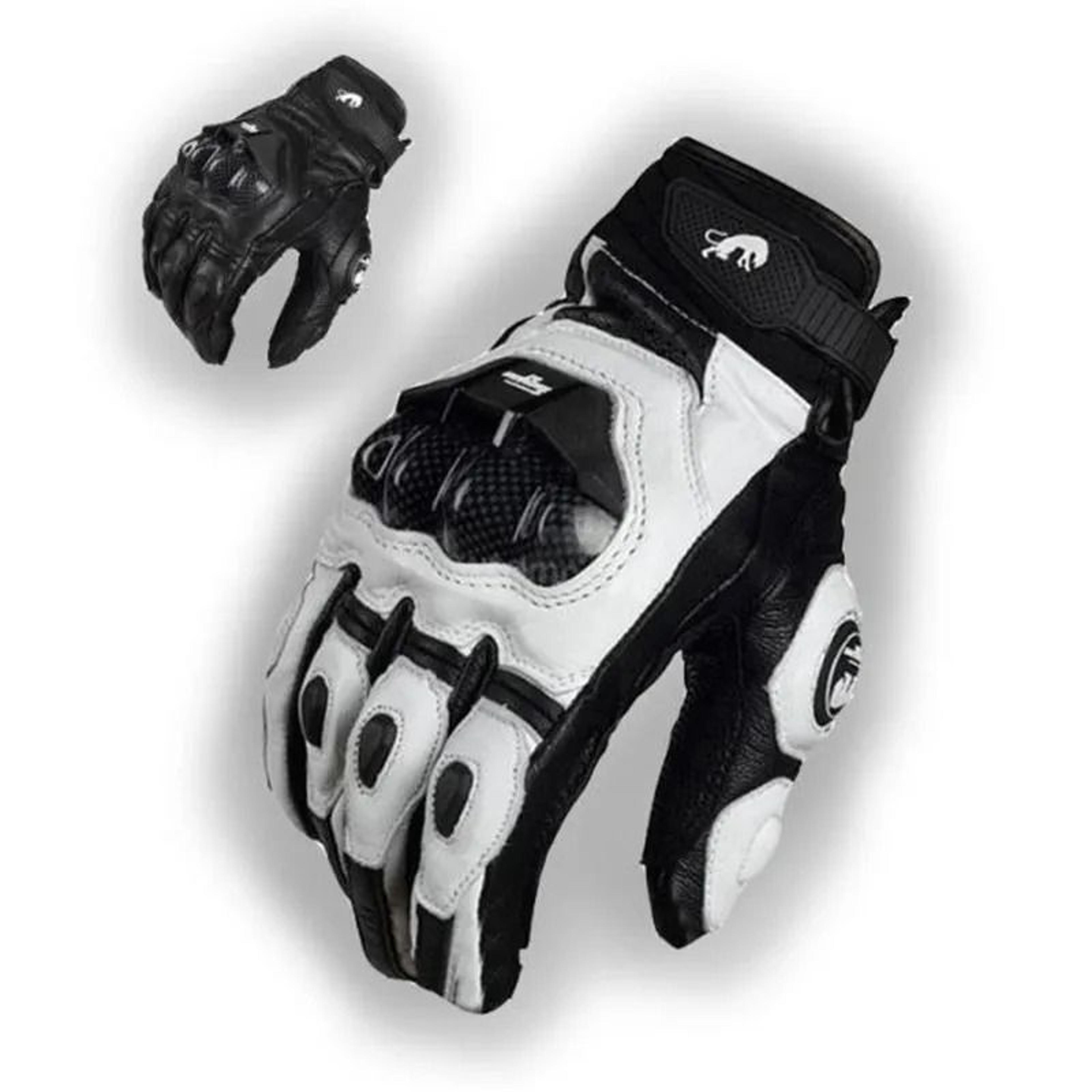 Motorcycle Gloves Black Racing Genuine Leather Road Riding Gloves For Men Summer And Winter 4