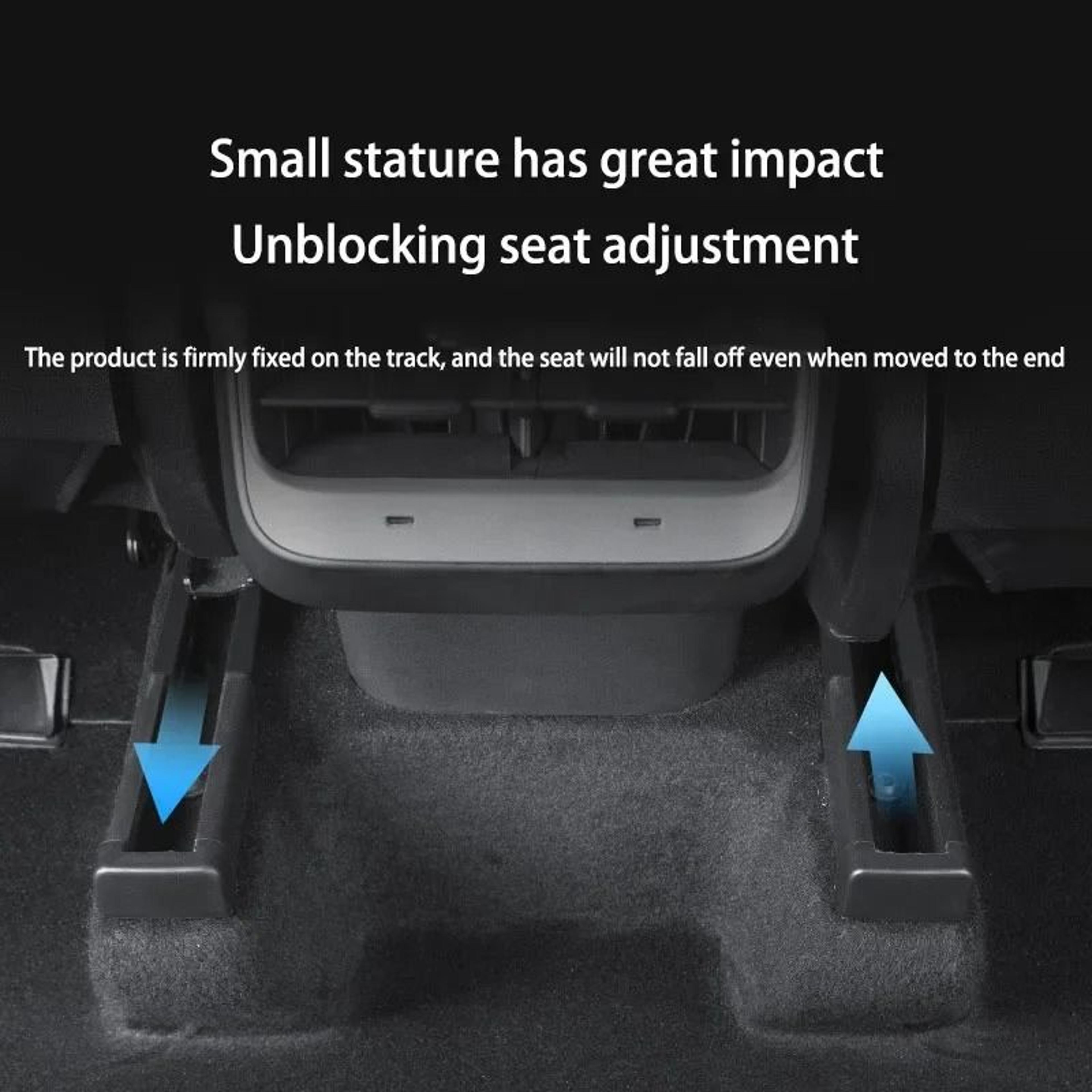 Seat Rail Cover Protector For Tesla Model 3 Y 4 Piece Anti Kick Rail Guards Set 5