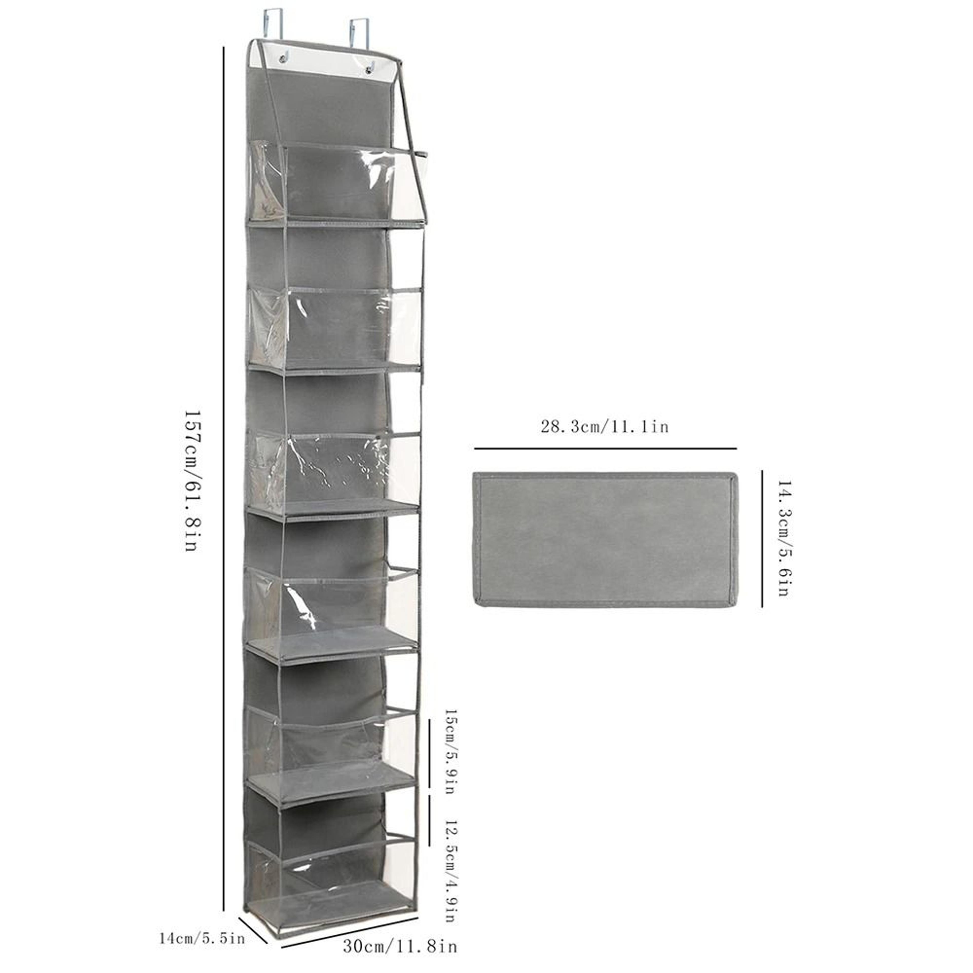 Over The Door Hanging Organizer 4 Layer Or 6 Layer Storage Bag For Cosmetics Bathroom Closet 11