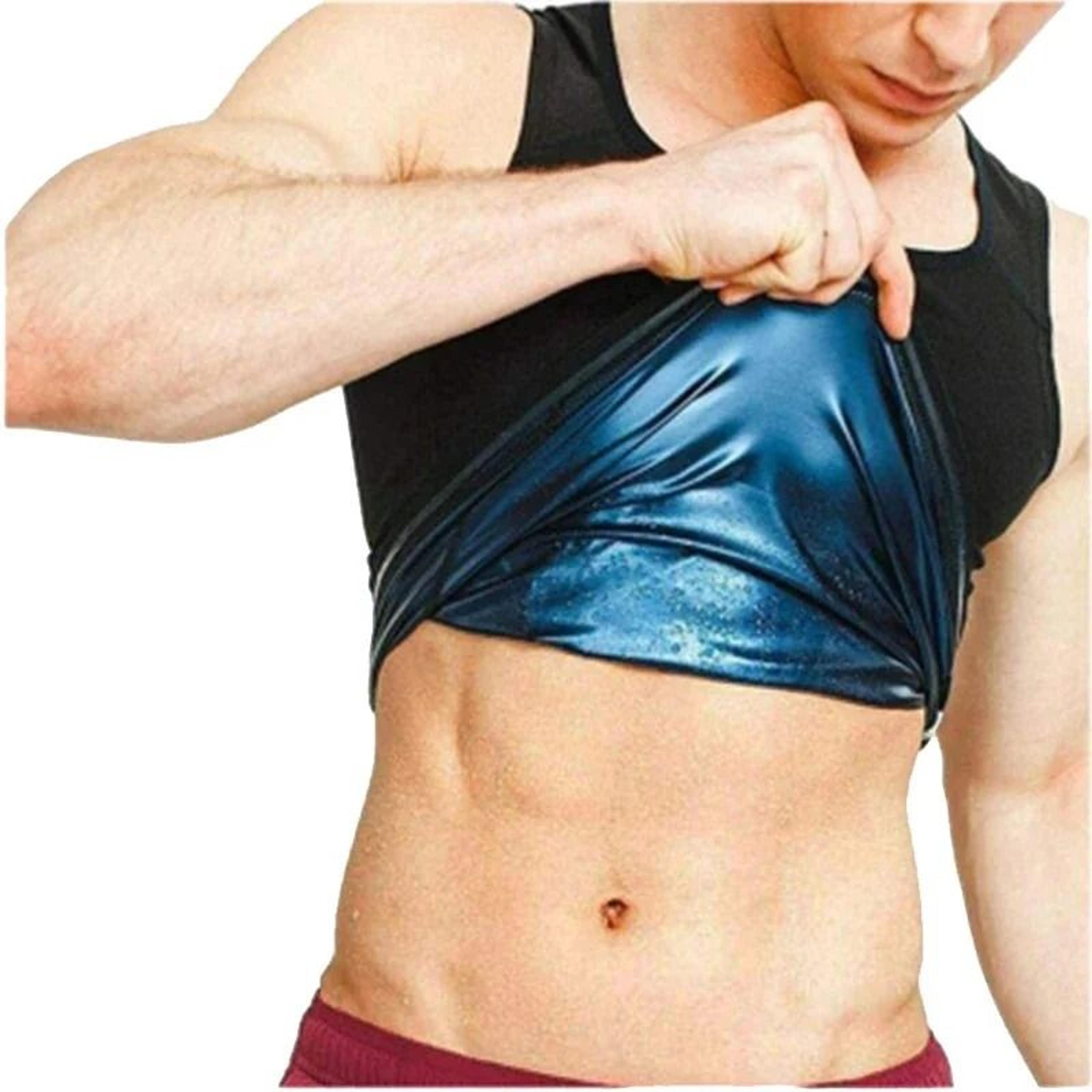 Men Sauna Sweat Vest Heat Trapping Slimming Sportswear Workout Compression Tank 5