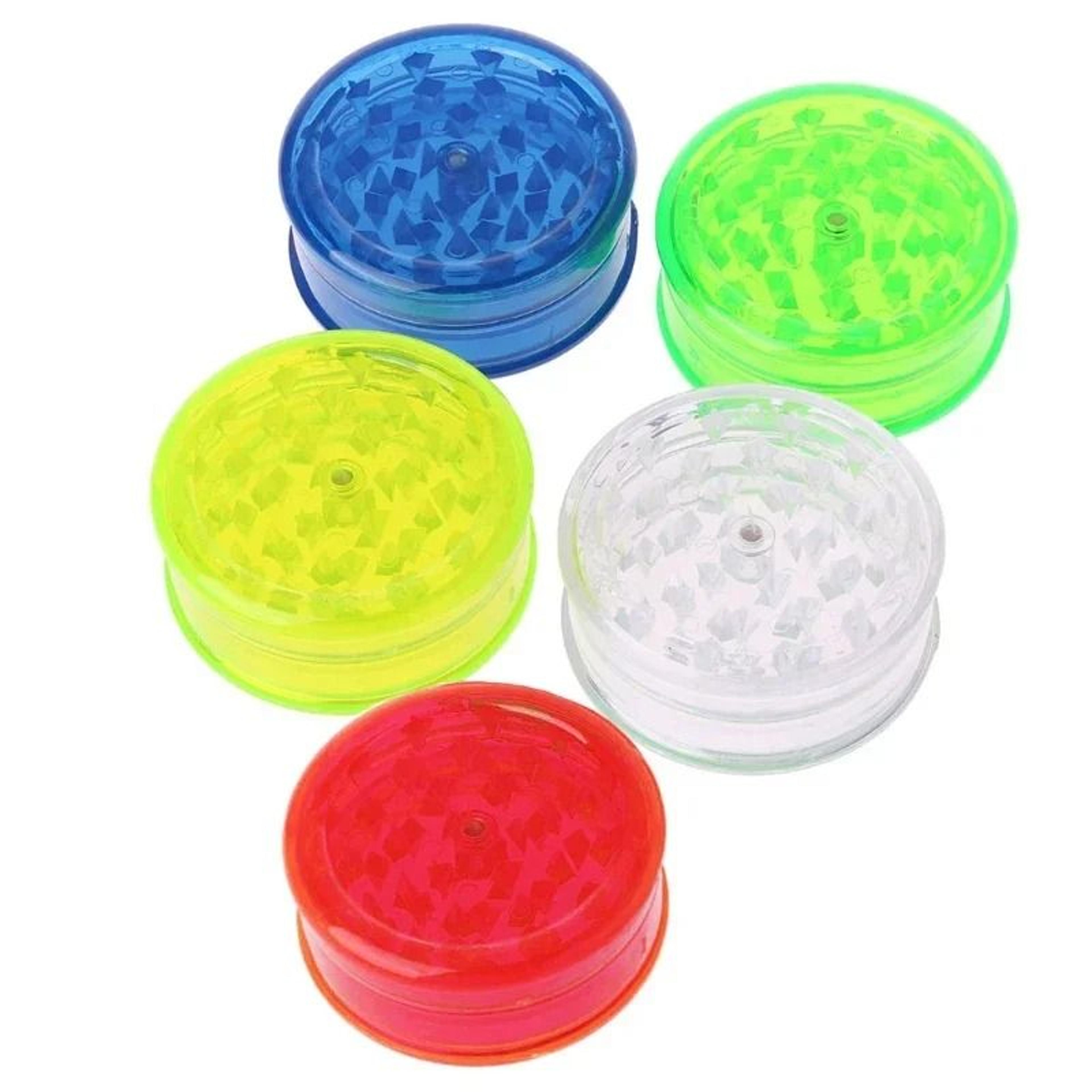 40mm Plastic Three Layer Herb Grinder Spice Crusher 3