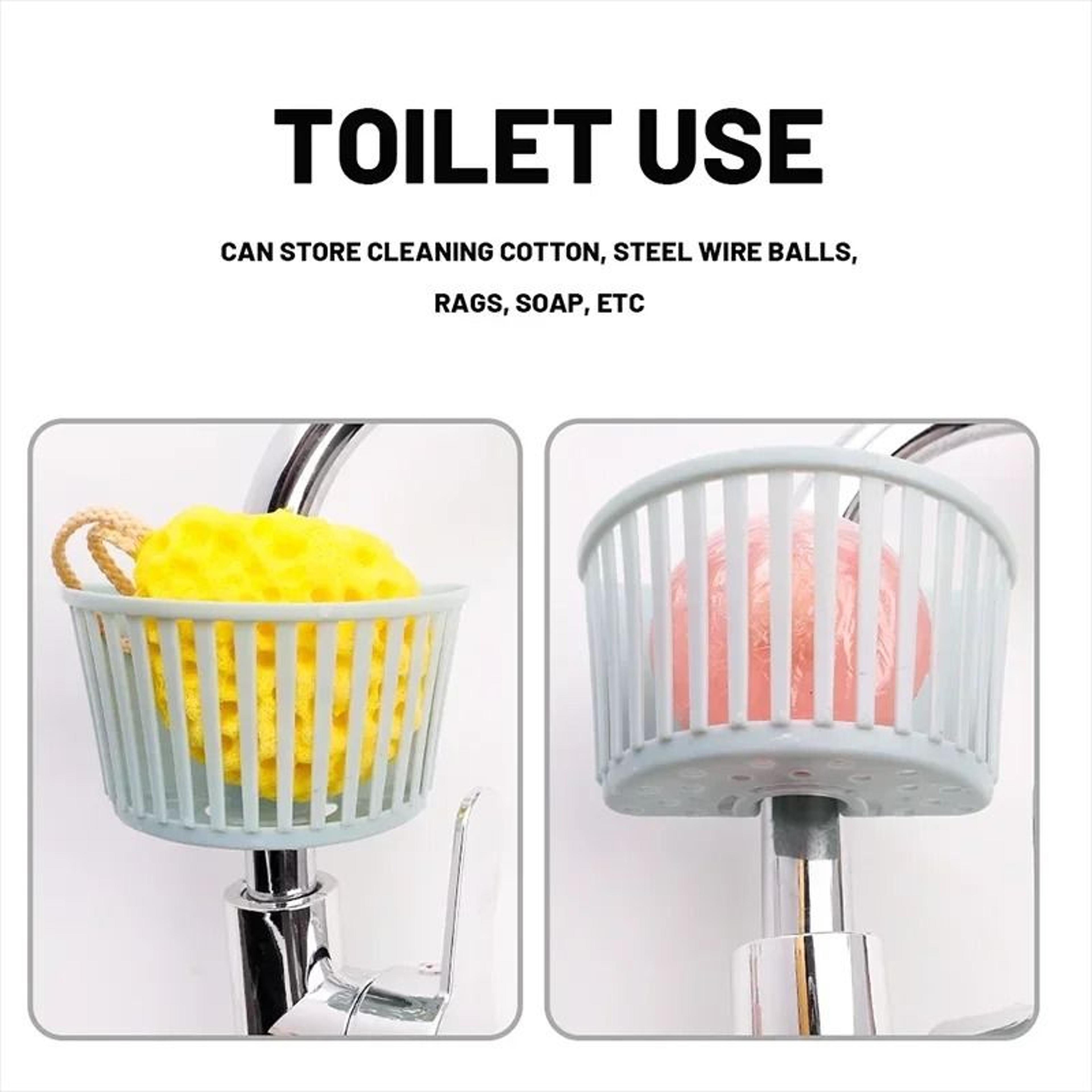 Plastic Hanging Sink Storage Basket Drain Rack 4