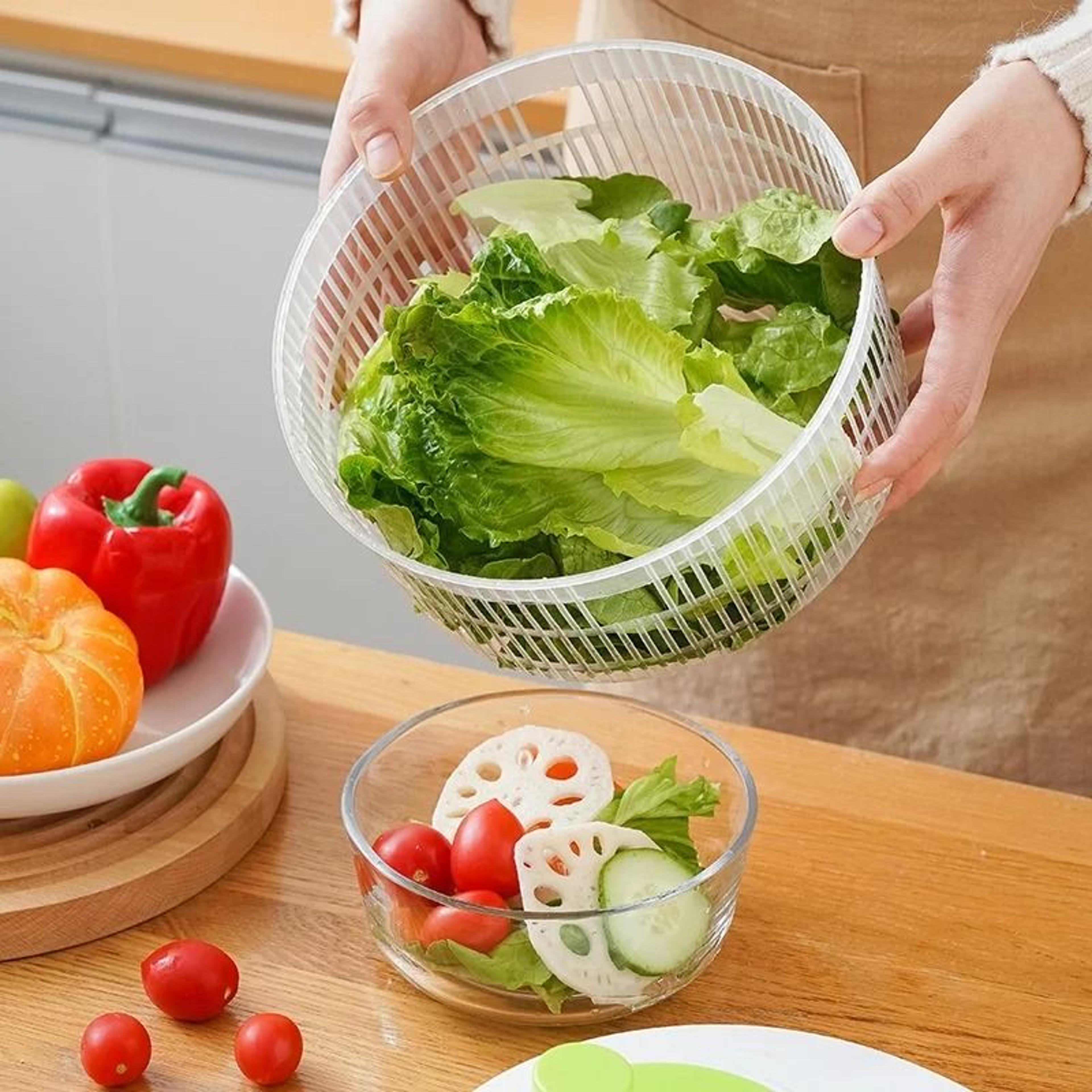 Manual Vegetable Dehydrator And Salad Spinner 1