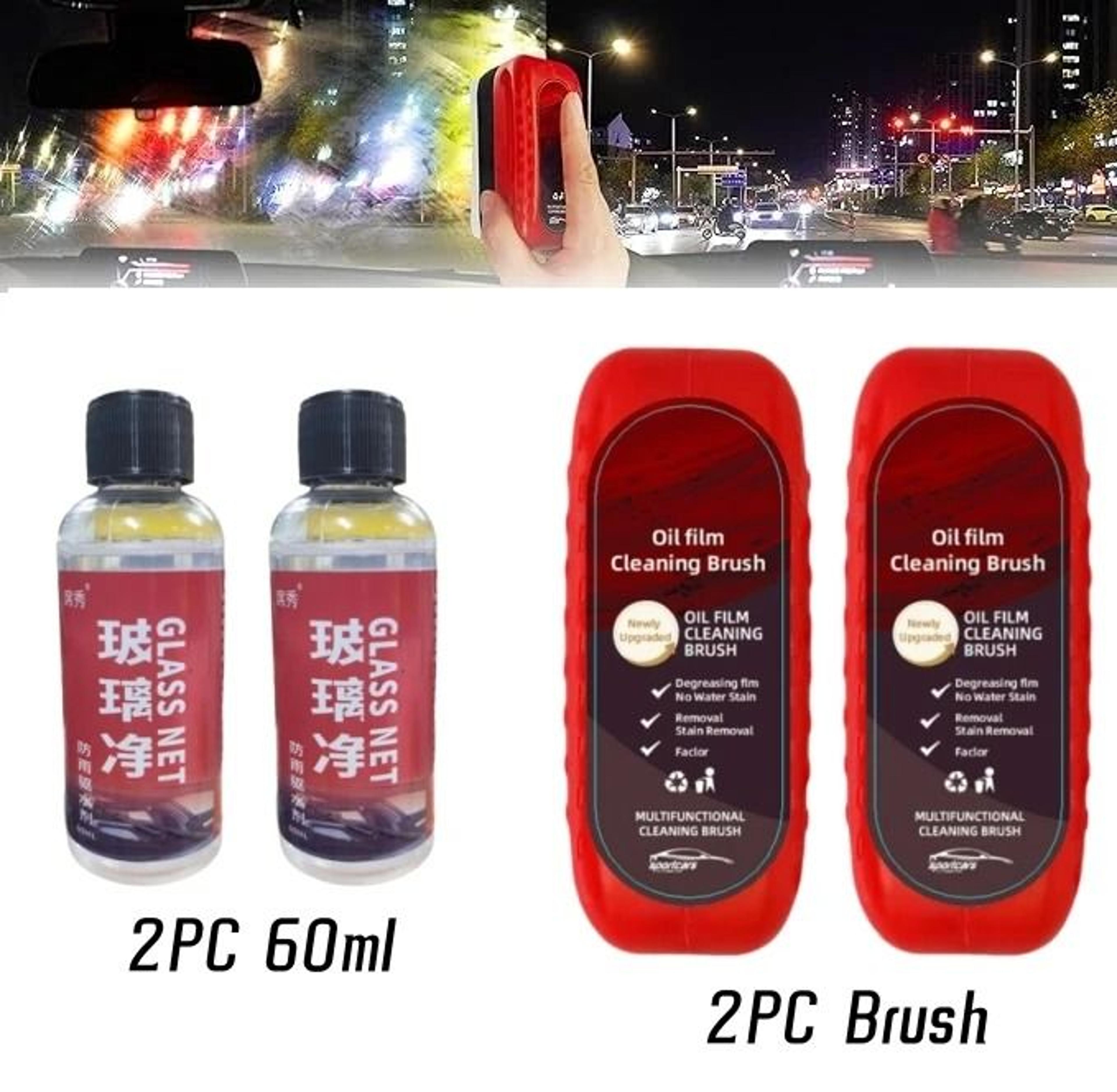Car Glass Cleaner Brush For Windshield Oil Film Removal 8