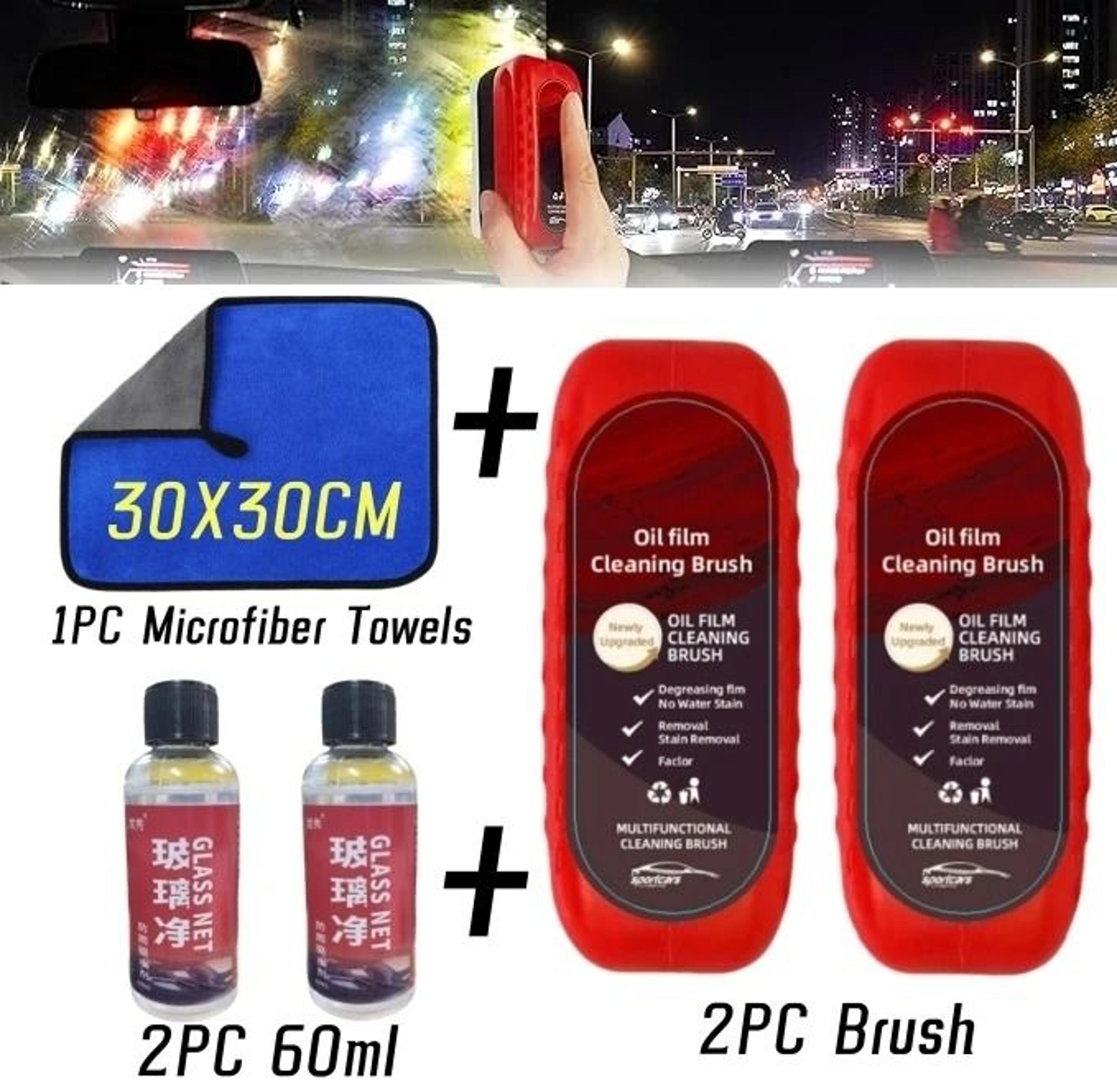 Car Glass Oil Film Remover Sponge Brush For Windshield Cleaning 10