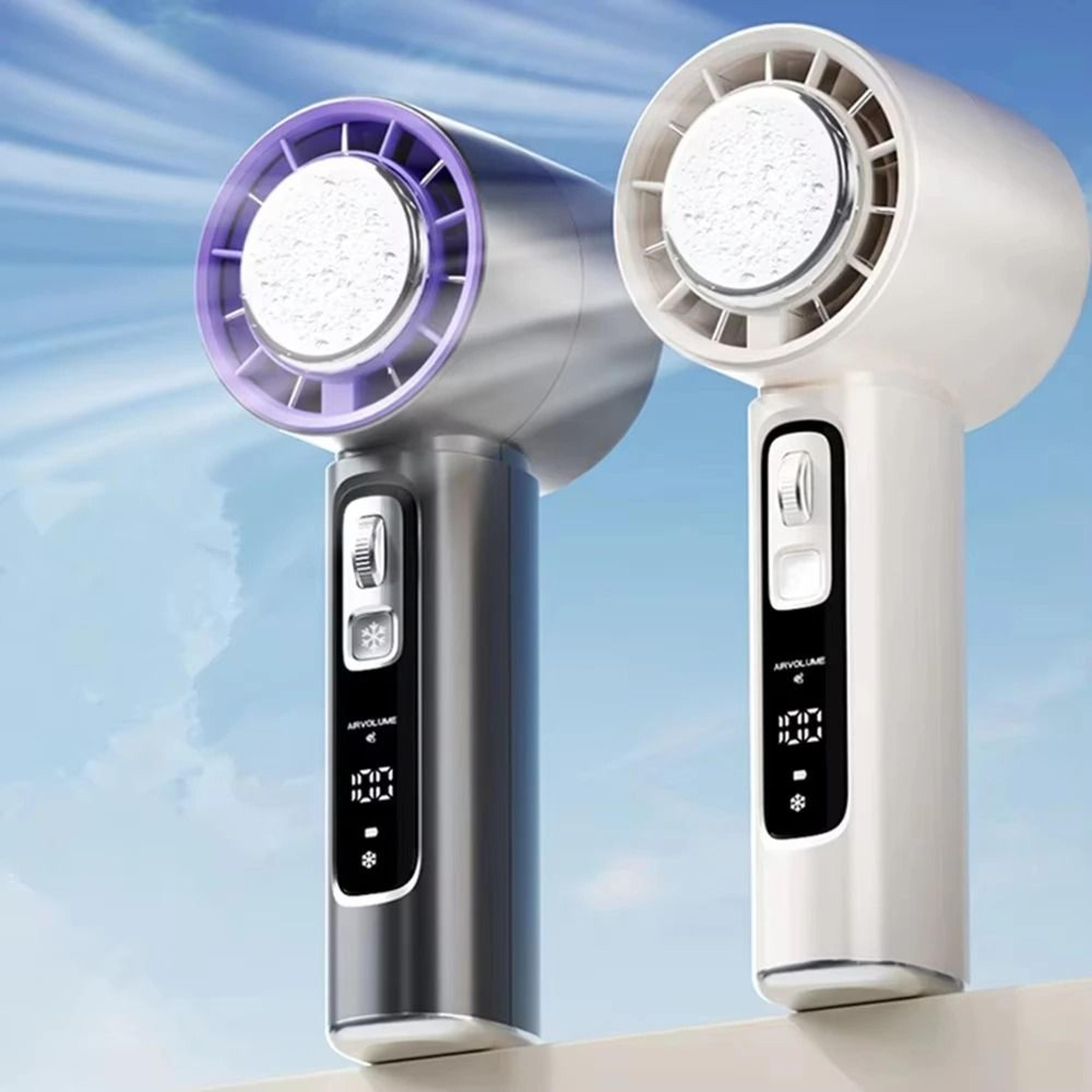 Rechargeable 4000mAh Electric Handheld Fan 100 Speeds Adjustable Portable Outdoor Turbo Fan 2