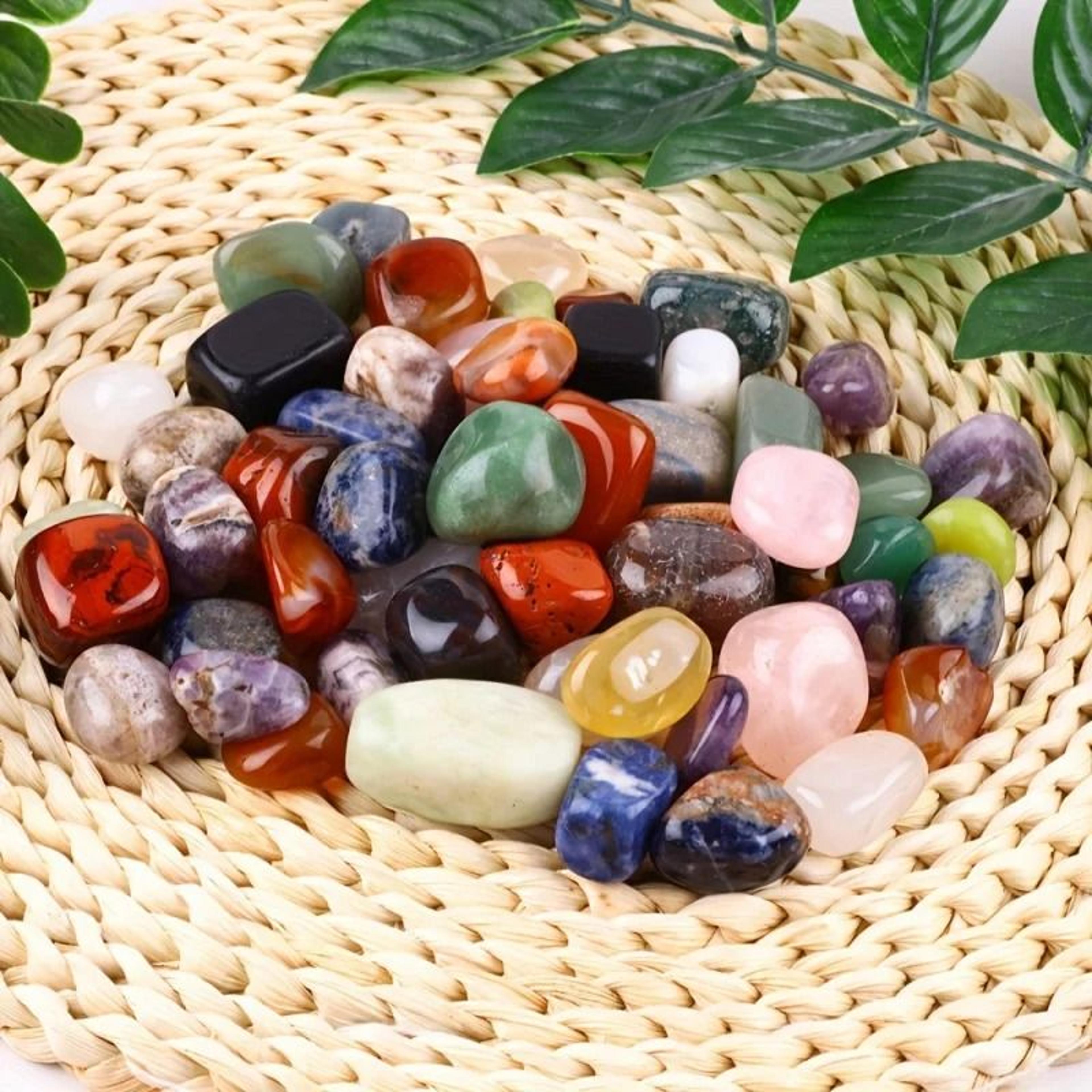 Natural Mixed Color Polished Stones And Crystals For Home And Garden Decoration 2