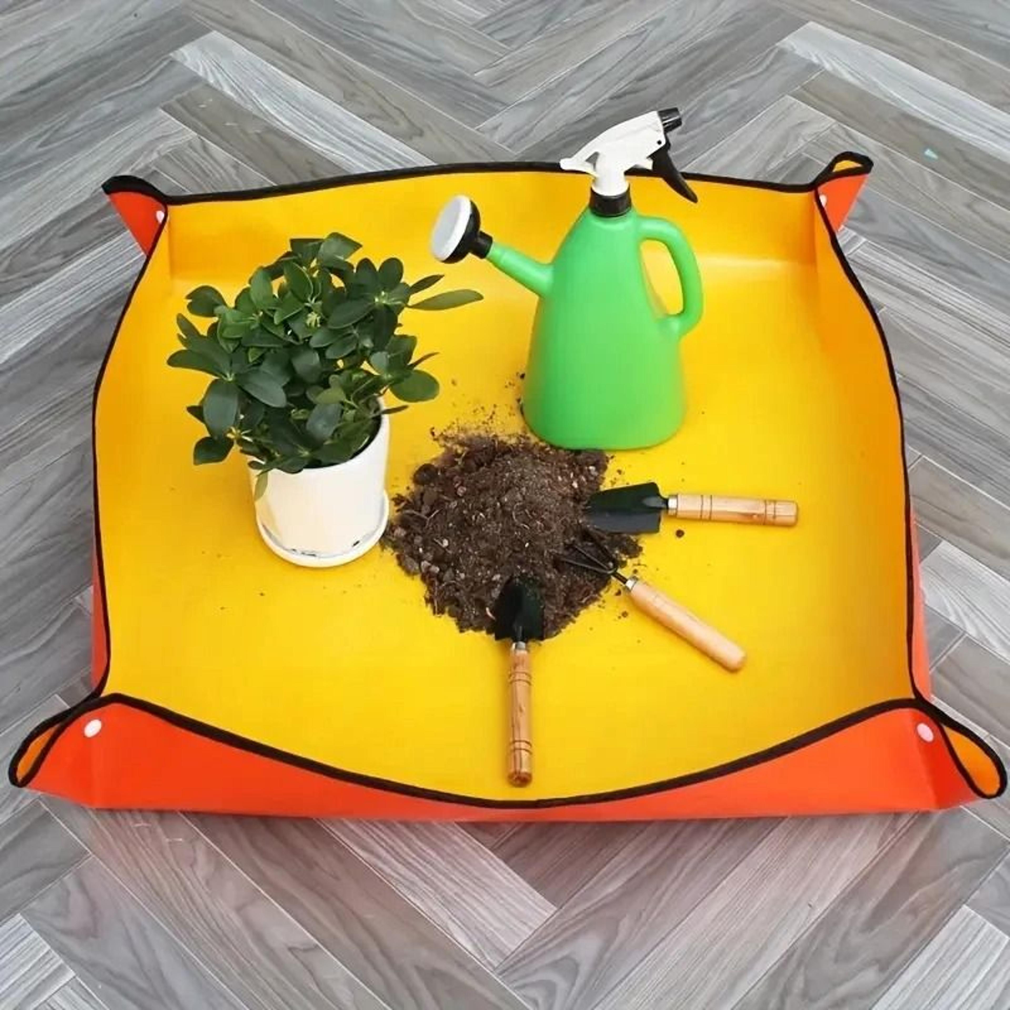 Gardening Transplanting Mat Waterproof Foldable PE Planting Pad 1