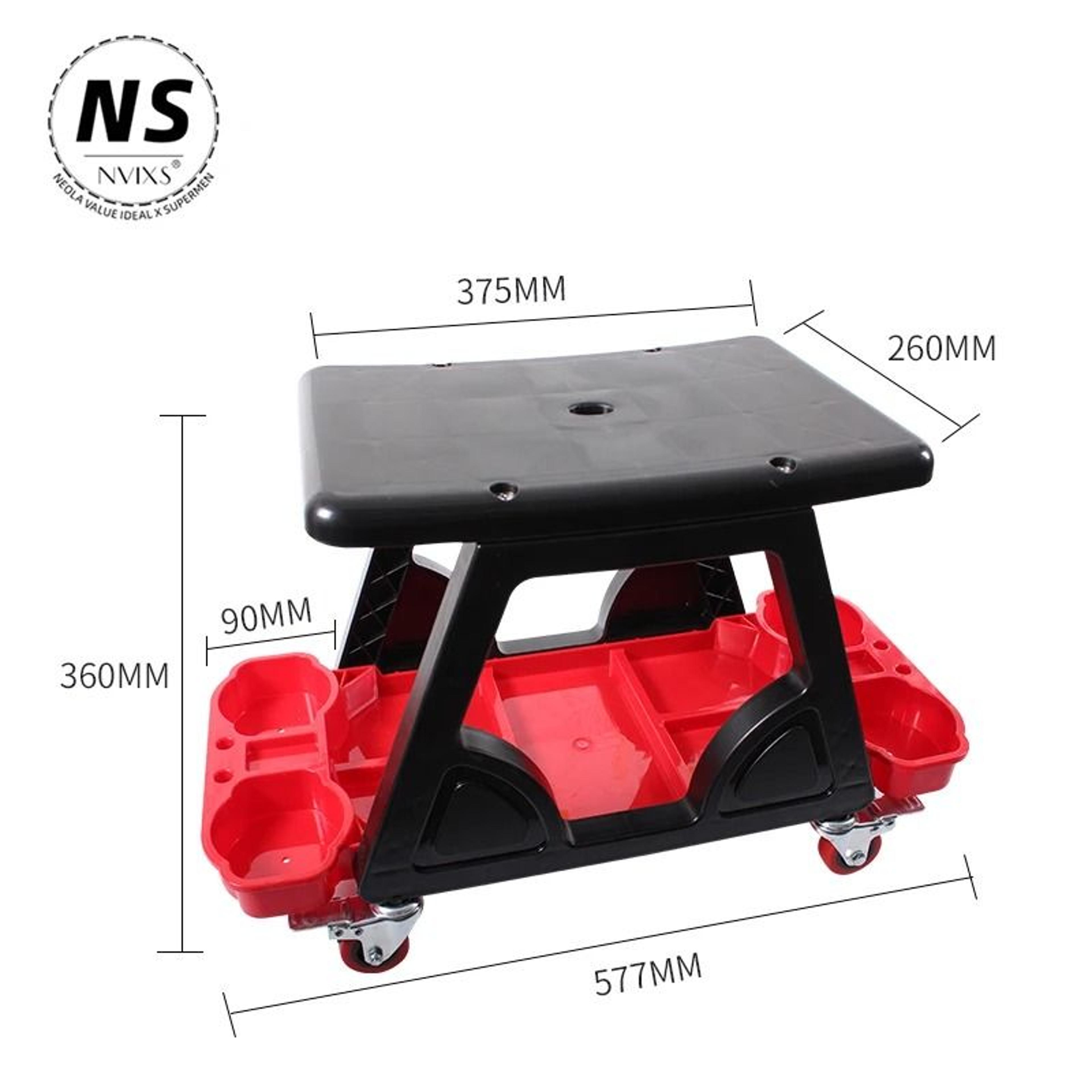 Car Wash Work Bench And Mobile Tool Cart Seat For Auto Detailing 1