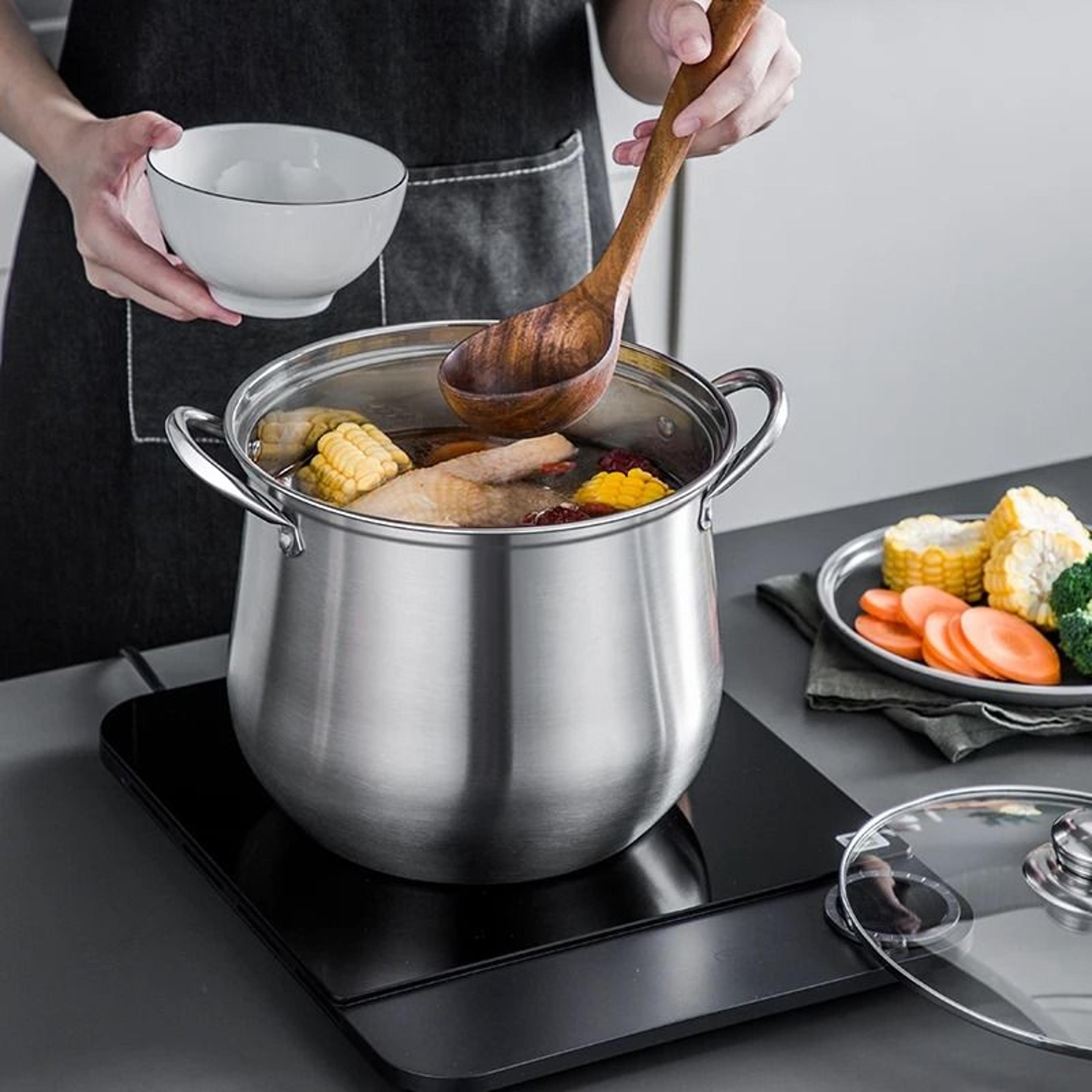 Large Stainless Steel Stock Pot Ideal For Soups Stews And More 2