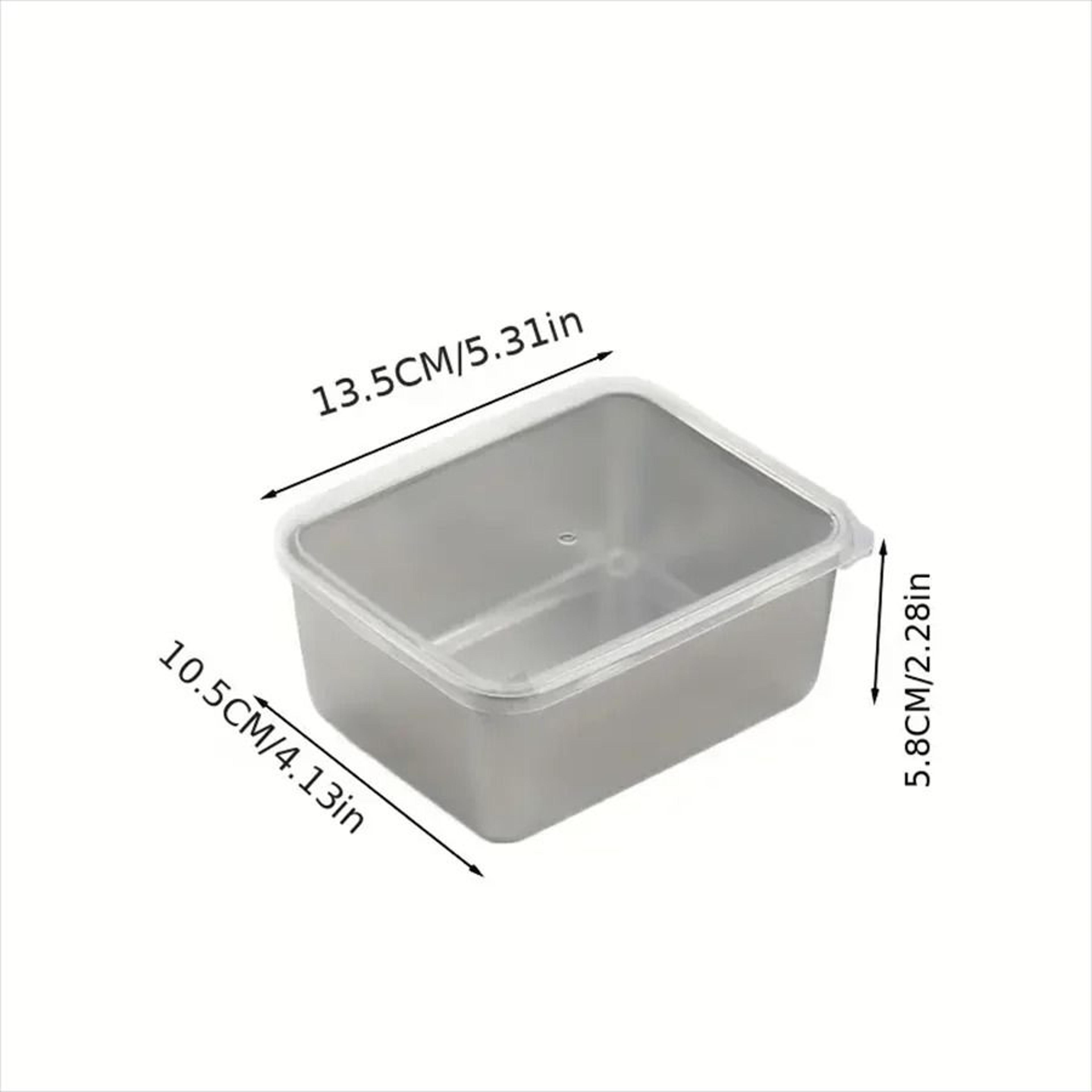 Stainless Steel Fresh Keeping Box With Sealed Lid Thickened Small Lunch Box Camping Food Storage Bo 7