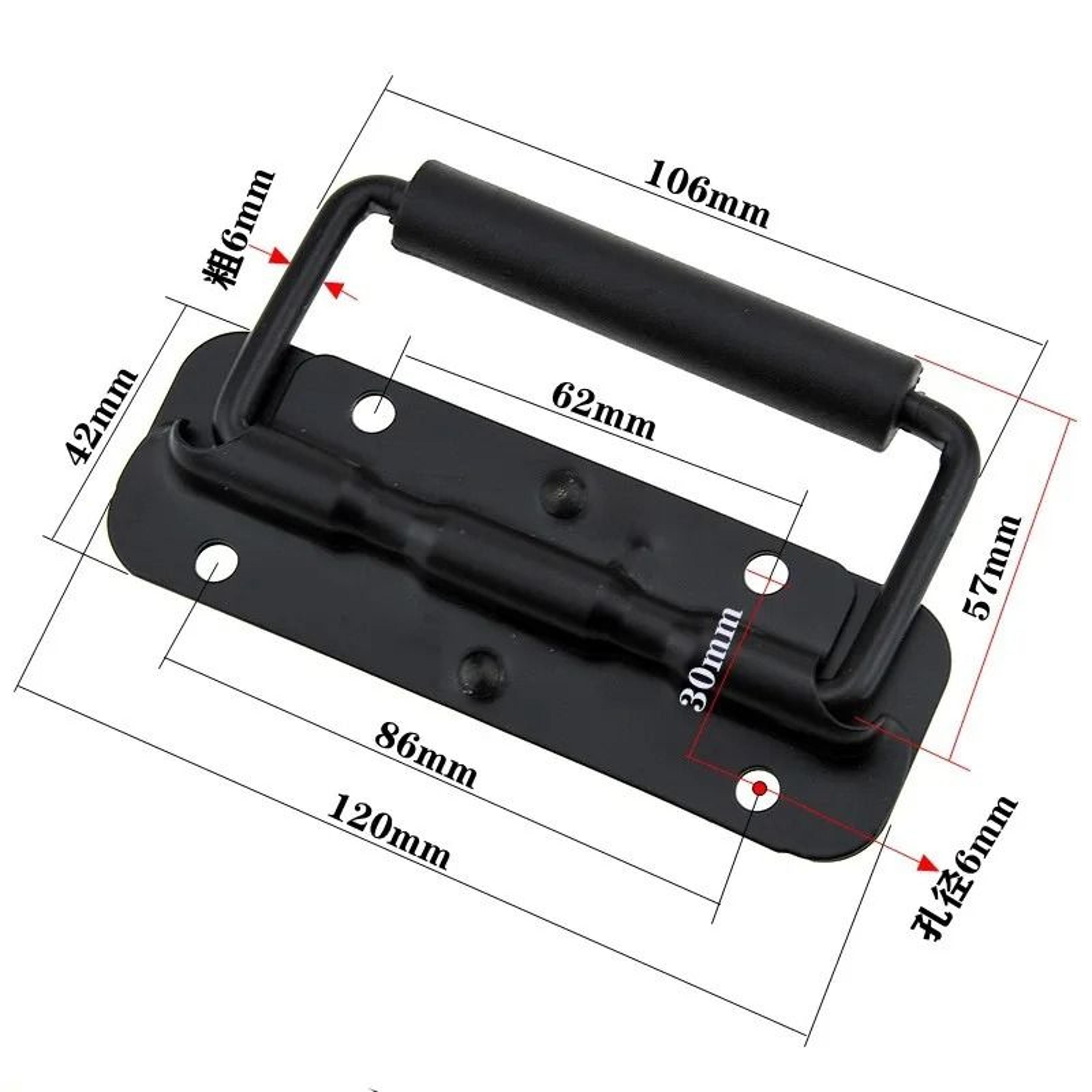 Iron Spring Handle Folding Cabinet Toolbox Luggage Handle 6