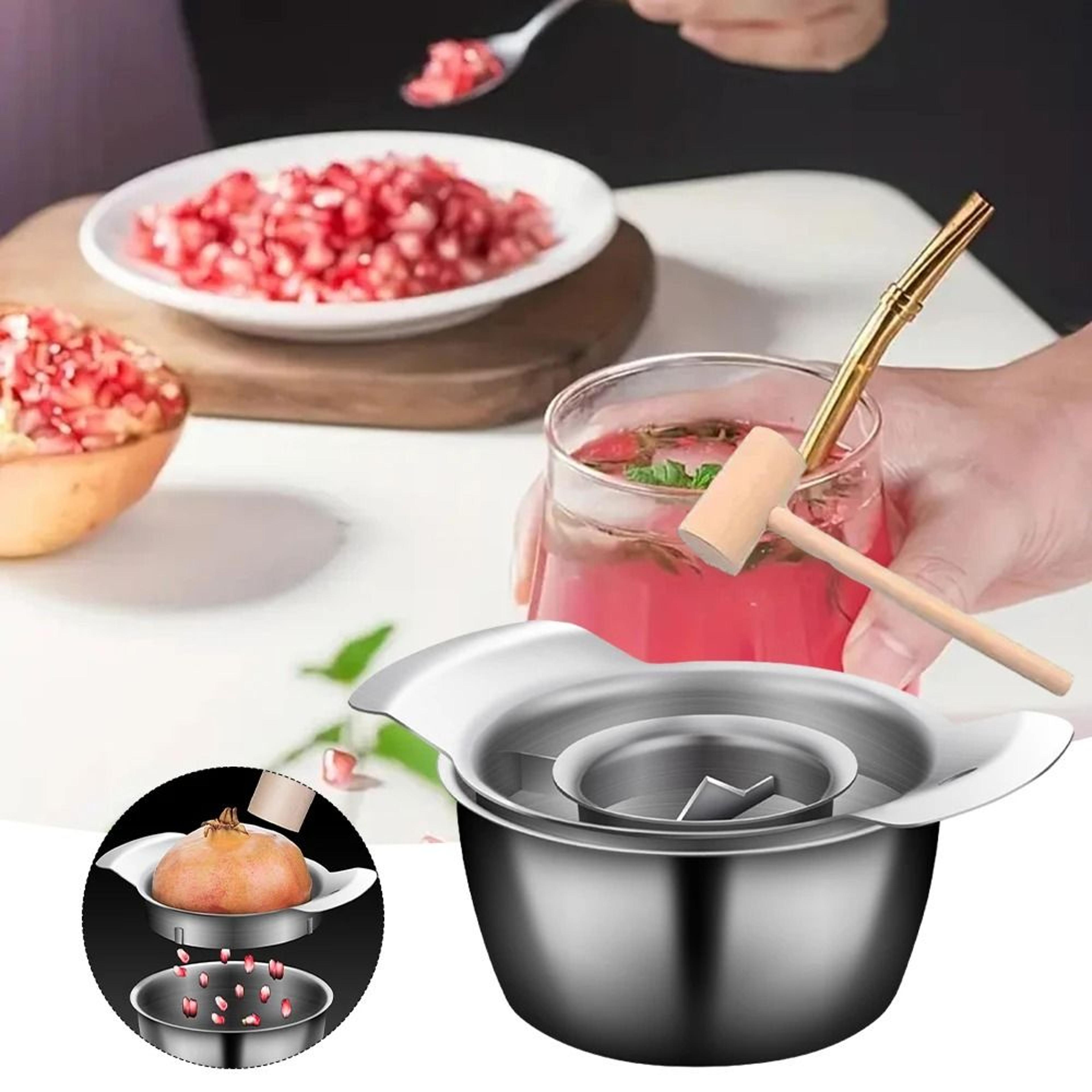 Stainless Steel Pomegranate Deseeder Tool High Efficiency Fruit Peeling Device 5