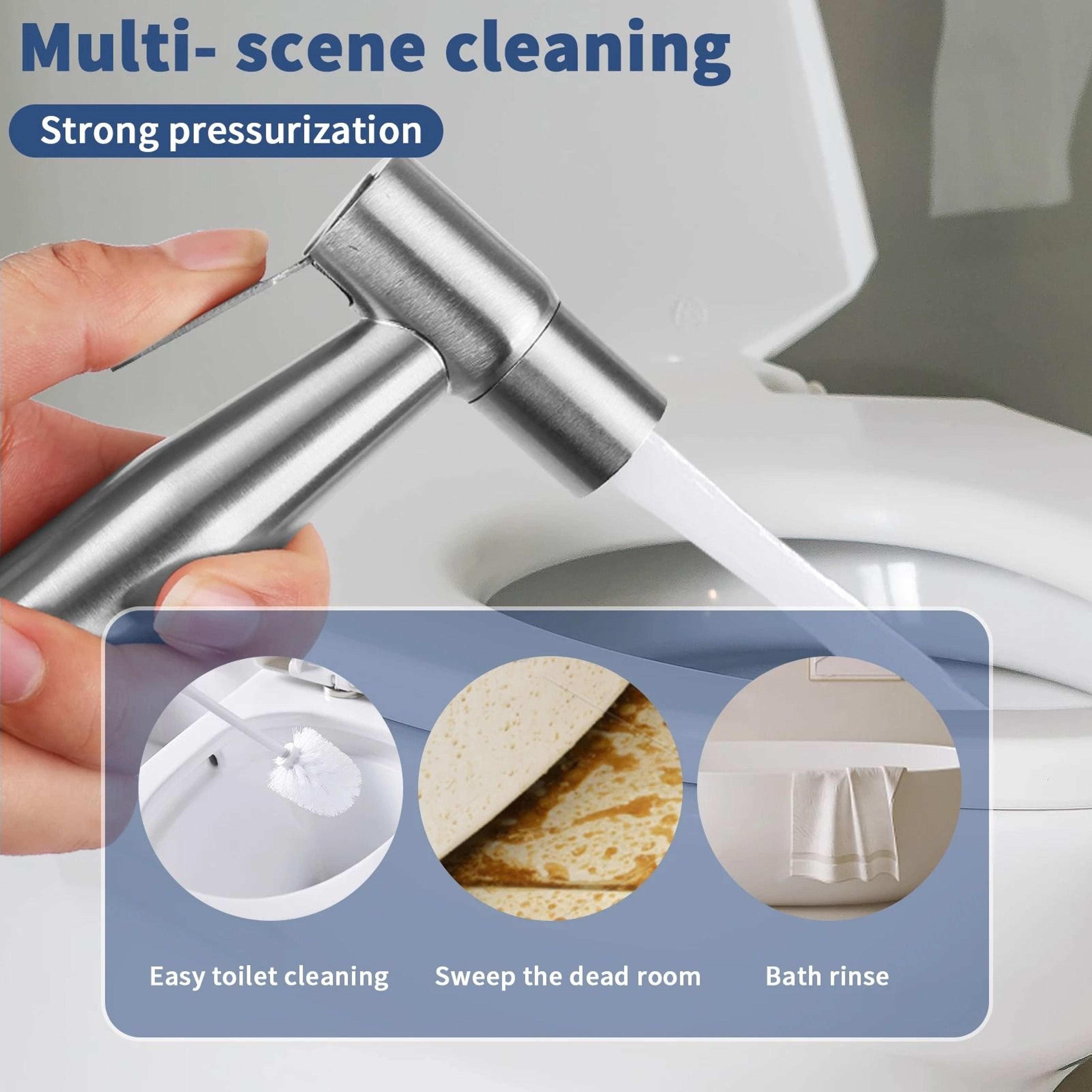 Handheld Stainless Steel Bidet Sprayer Set For Bathroom Shower And Personal Hygiene 2